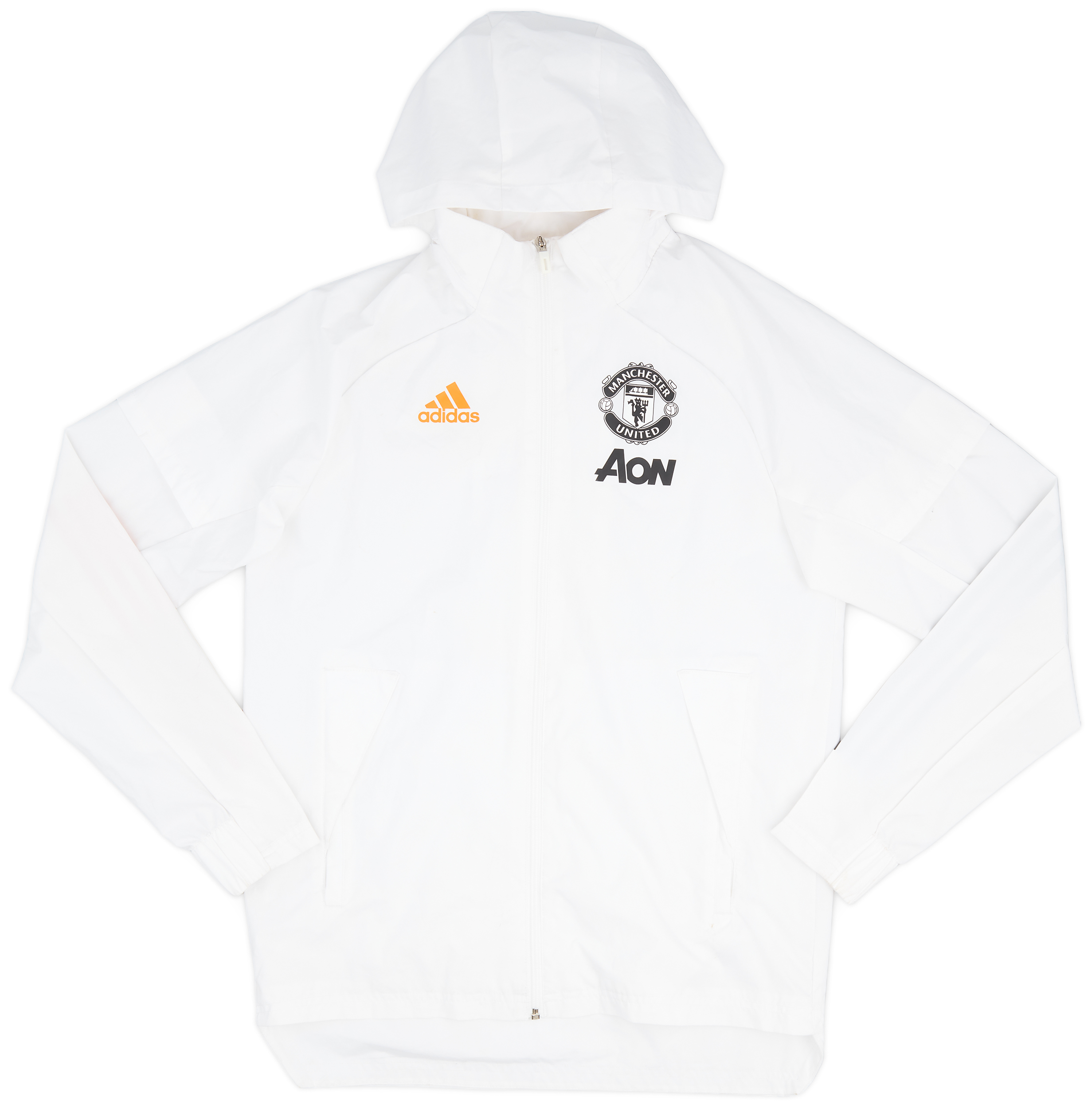 2020-21 Manchester United adidas Hooded Track Jacket - 7/10 - (S)