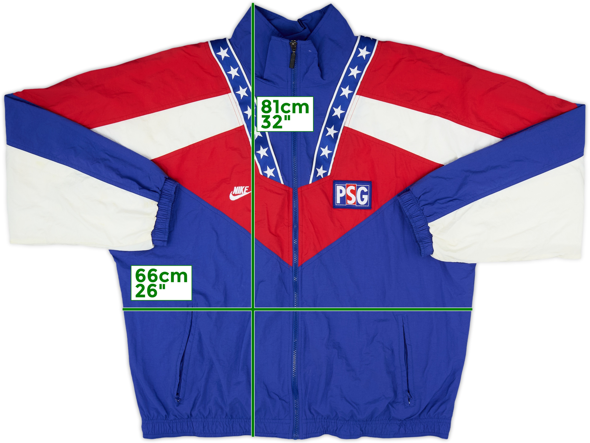 1995-96 Paris Saint-Germain Nike Track Jacket - 8/10 - (XL)