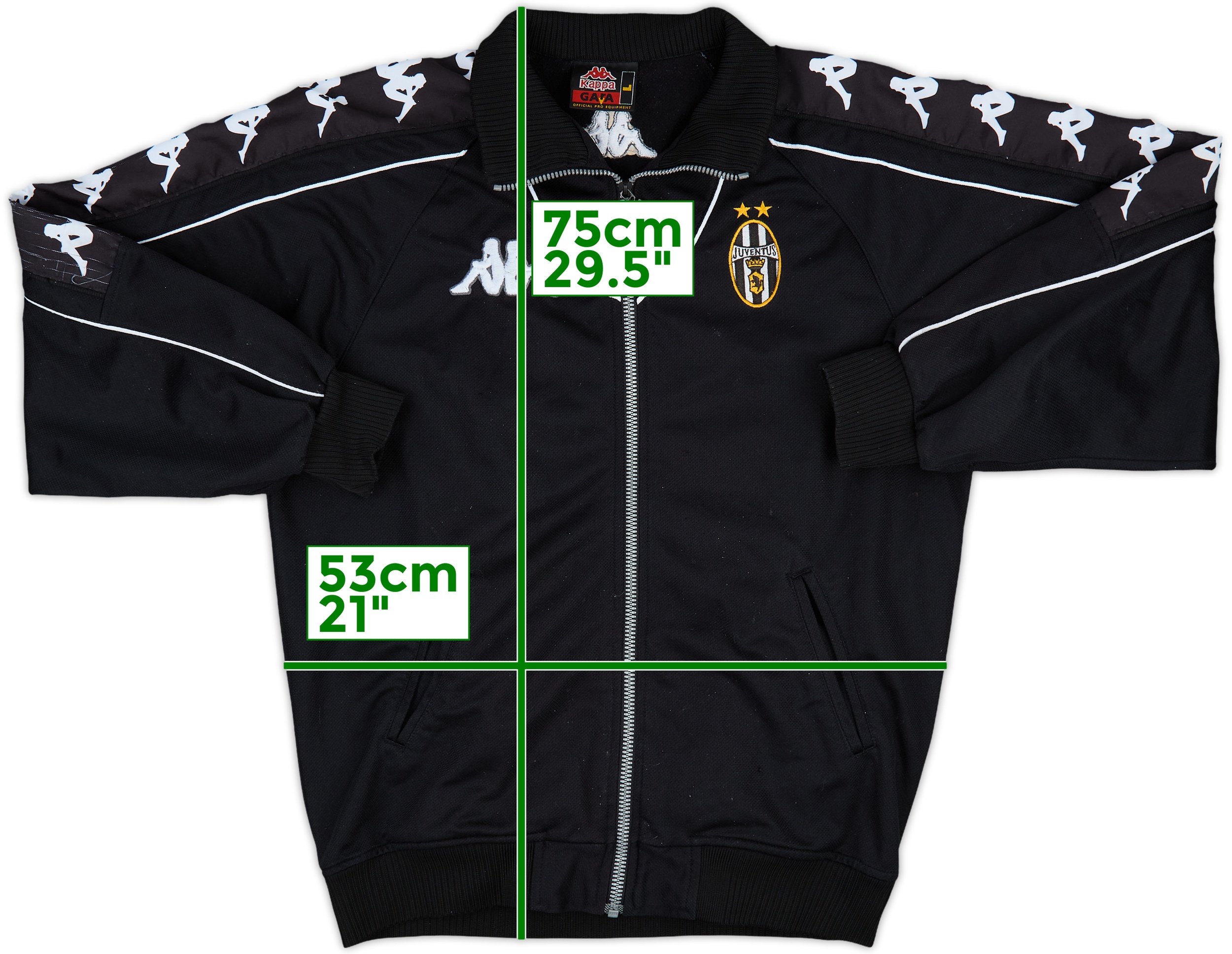 ウェア 99-00 Juventus Kappa windbreaker black L 1999-00 Juventus Kappa Hooded Rain Jacket - 9/10 - (L)