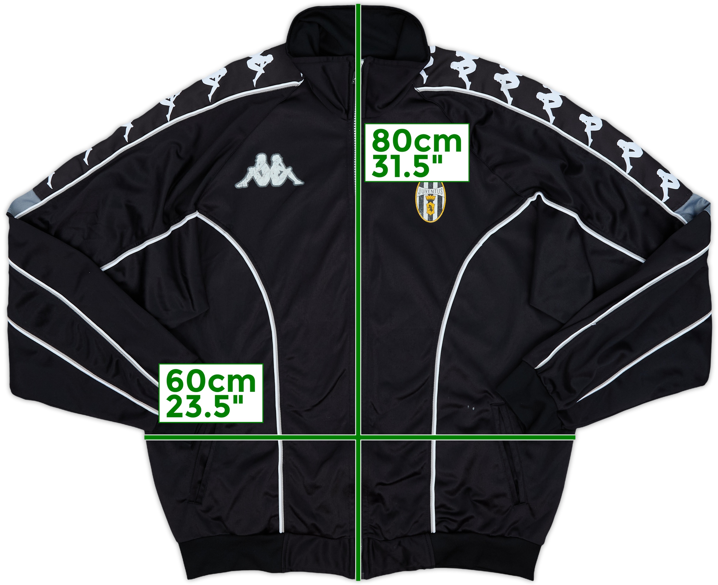 Kappa Juventus トラックスーツ上下ブラック/シルバーXO Kappa Juventus トラックスーツ上下ブラック/シルバーXO 90s