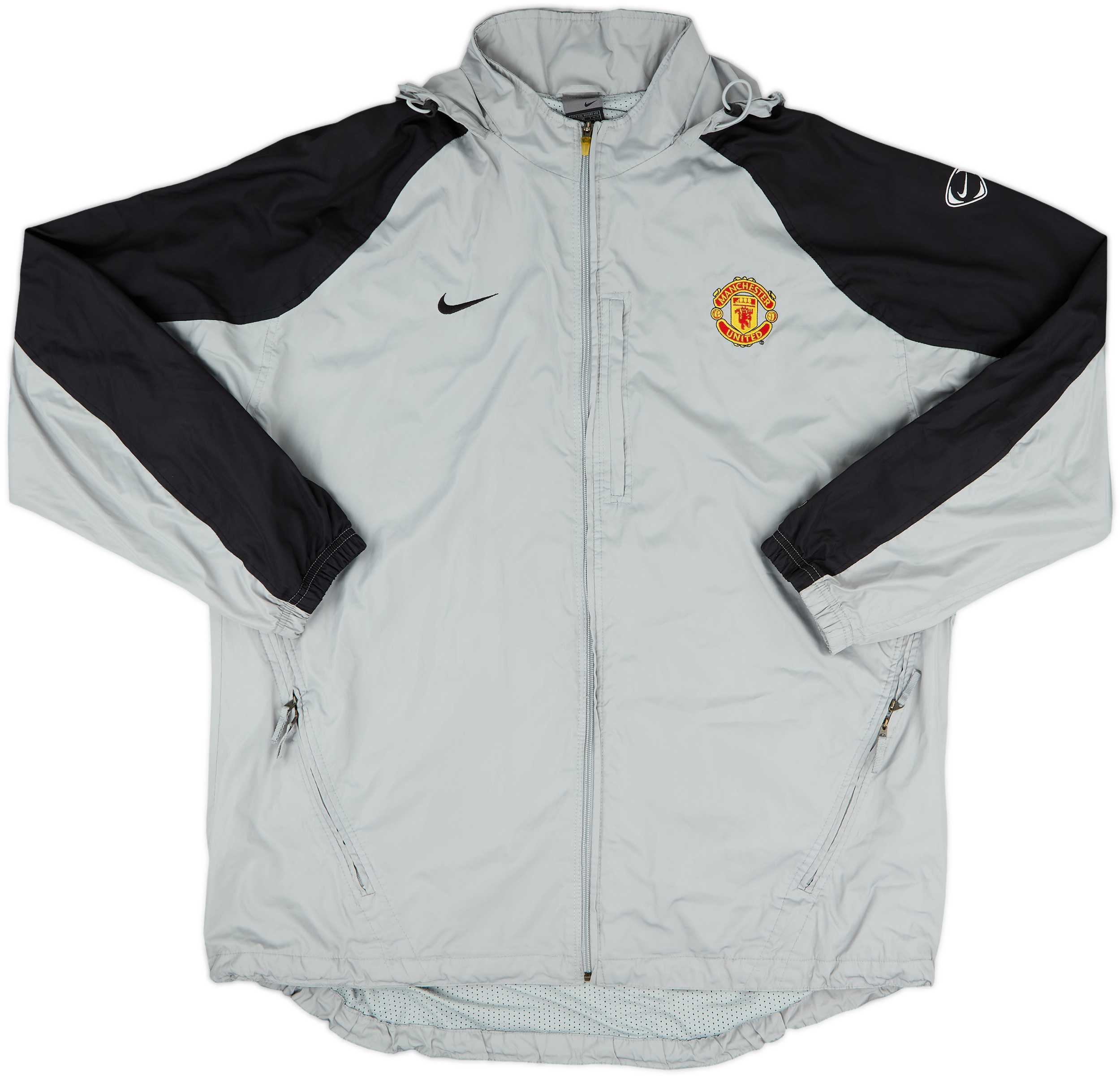 2003-04 Manchester United Nike Hooded Rain Jacket - 8/10 - (XXL)