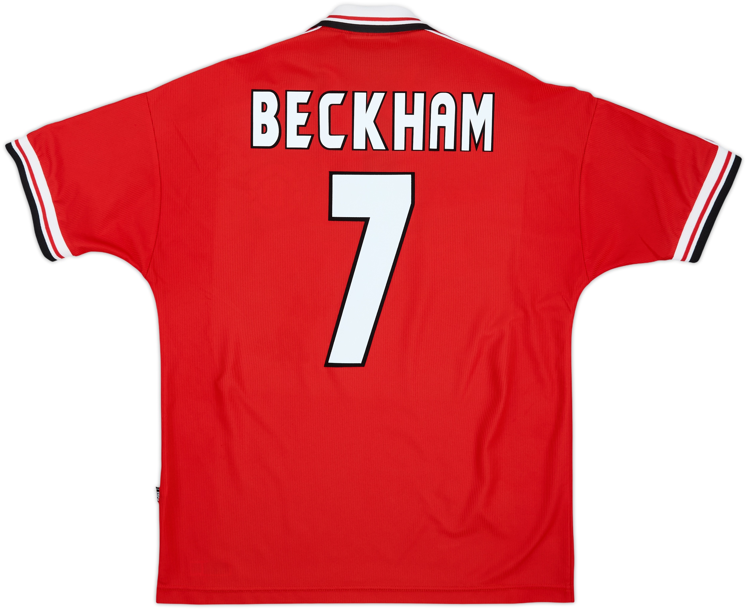 1998-00 Manchester United Home Shirt Beckham #7 - 8/10 - (L)