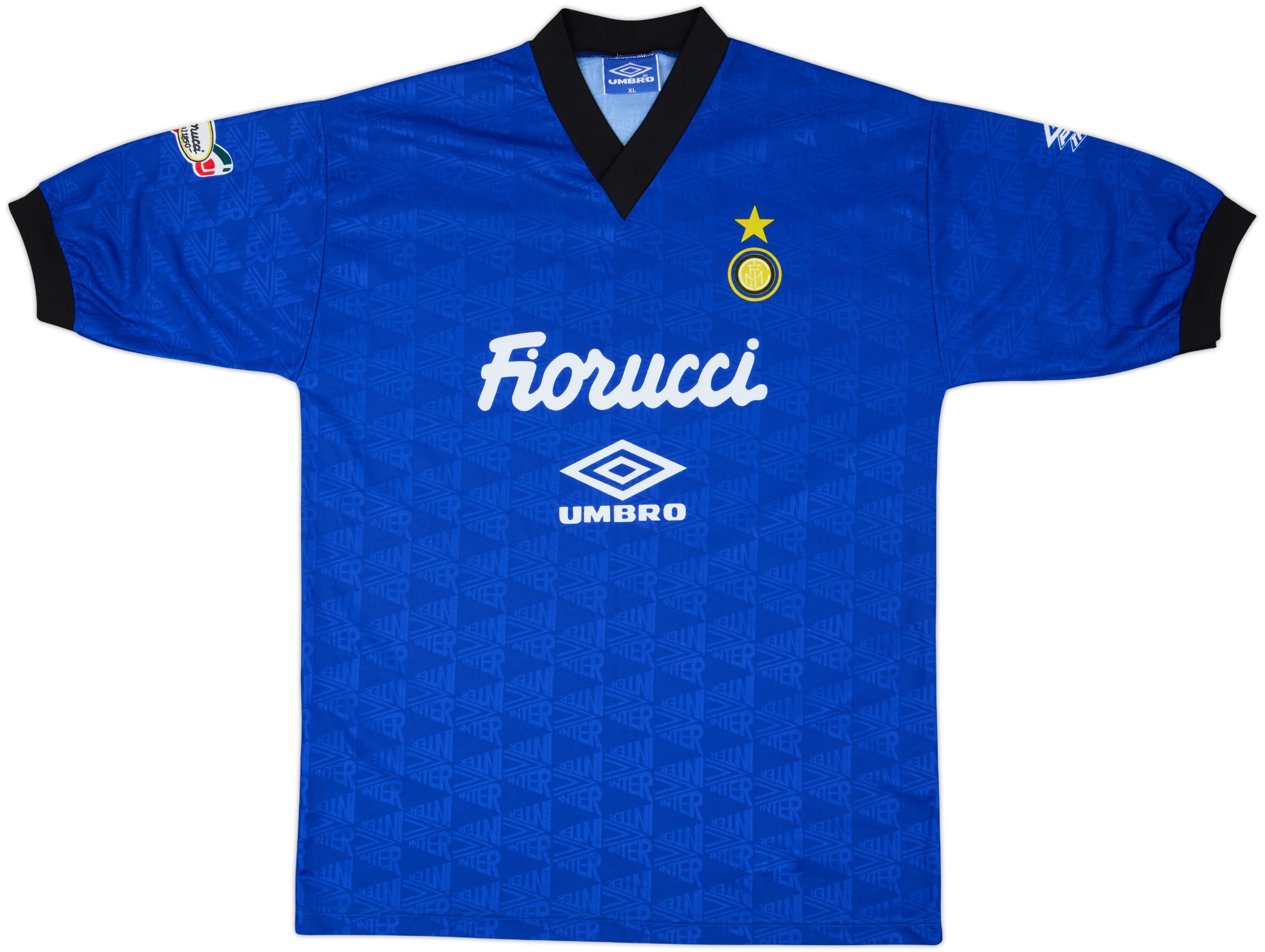 1992-93 Inter Milan Umbro Training Shirt - 9/10 - (XL)
