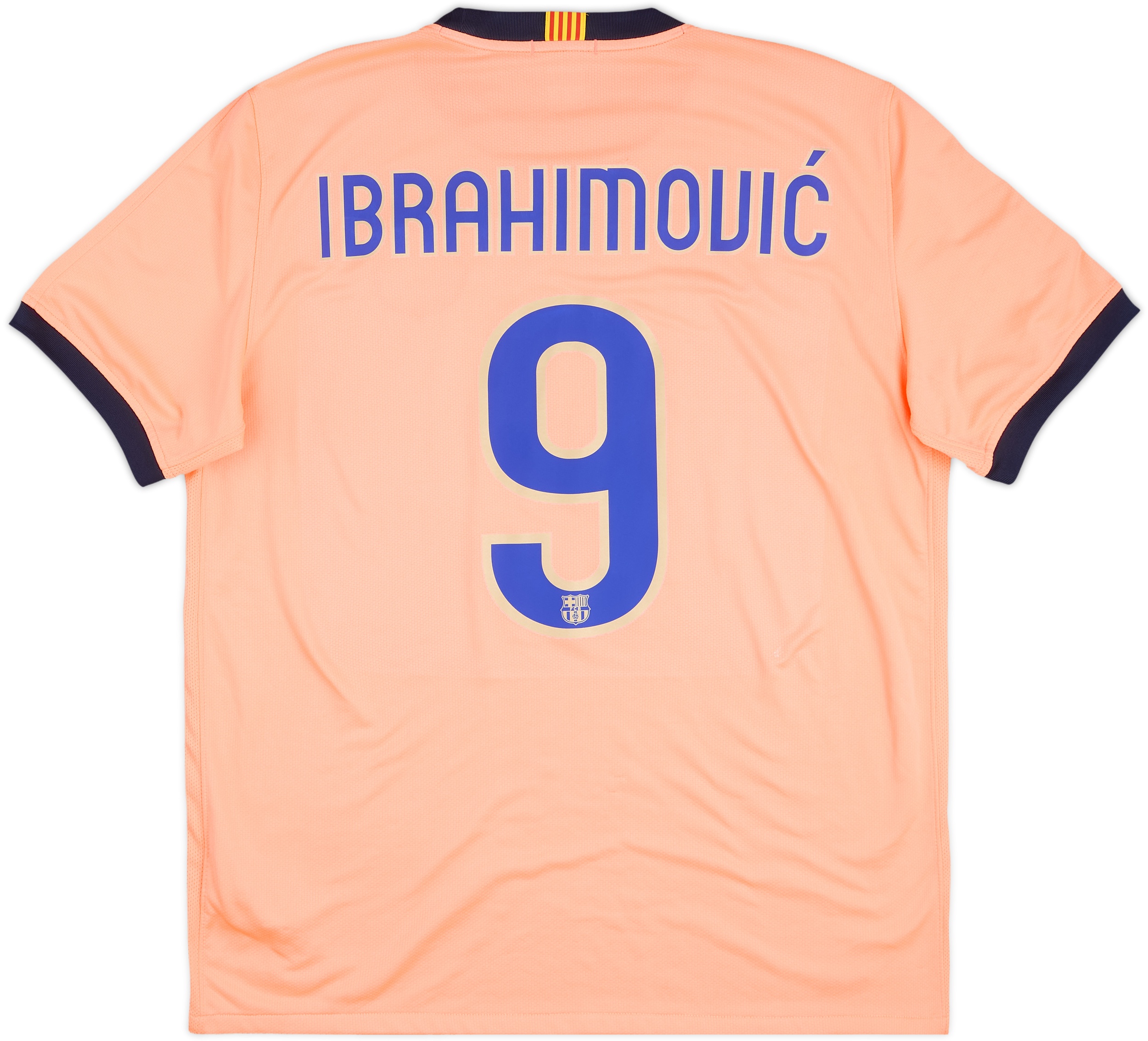 2009-10 Barcelona Away Shirt Ibrahimovic #9 - 9/10 - (L)