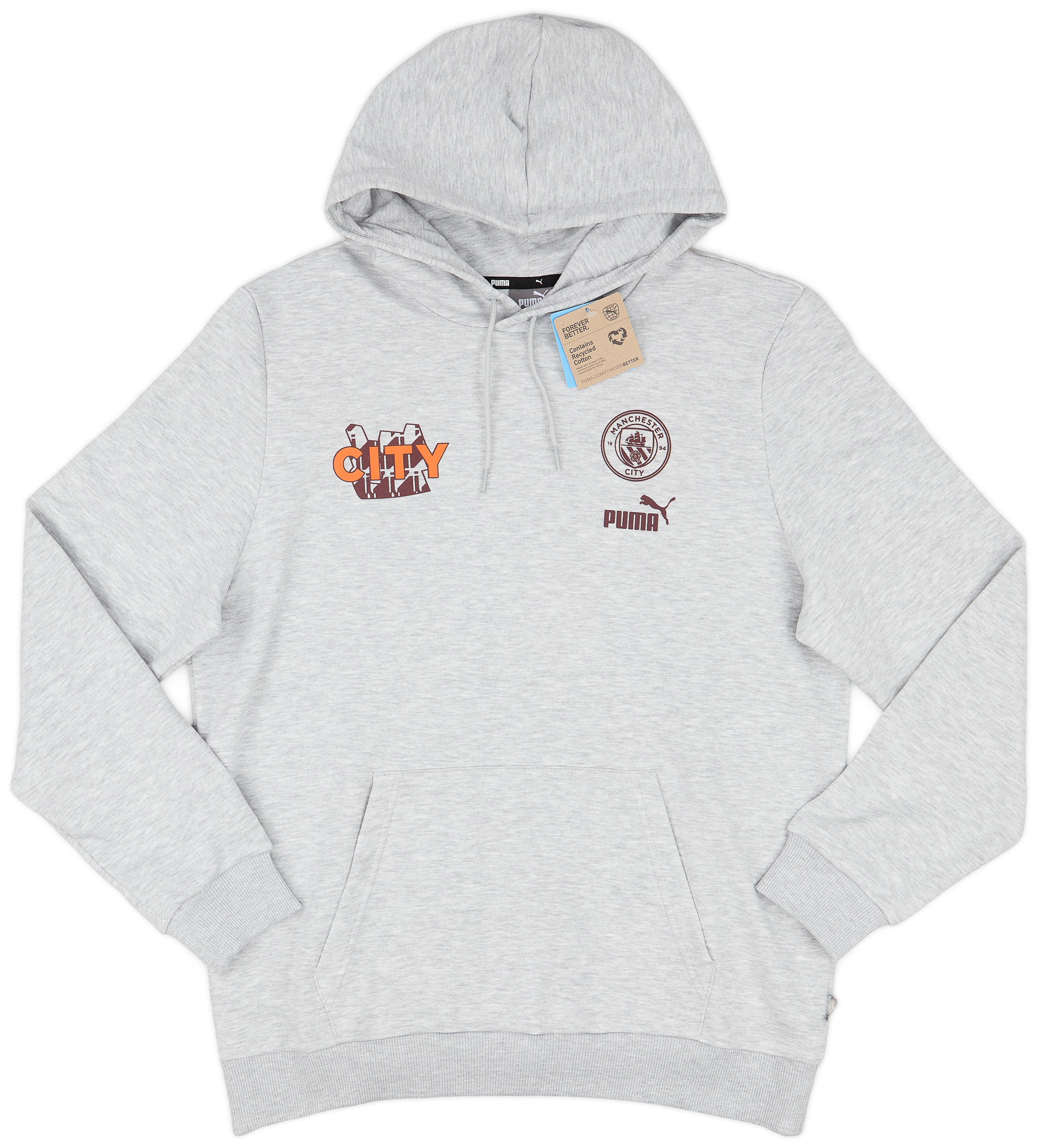 2023-24 Manchester City Puma FTBLCore Graphic Hooded Top 2023-24 Manchester City Puma FTBLCore Graphic Hooded Top