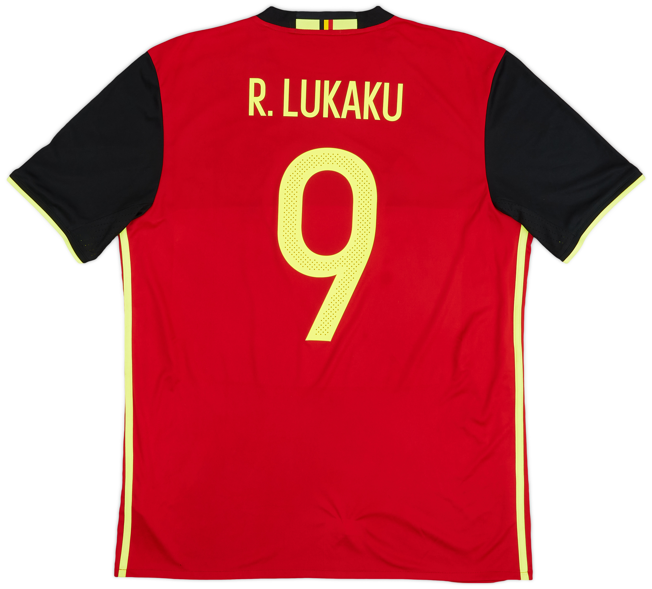 2016-17 Belgium Home Shirt Lukaku #9 - 8/10 - (L)