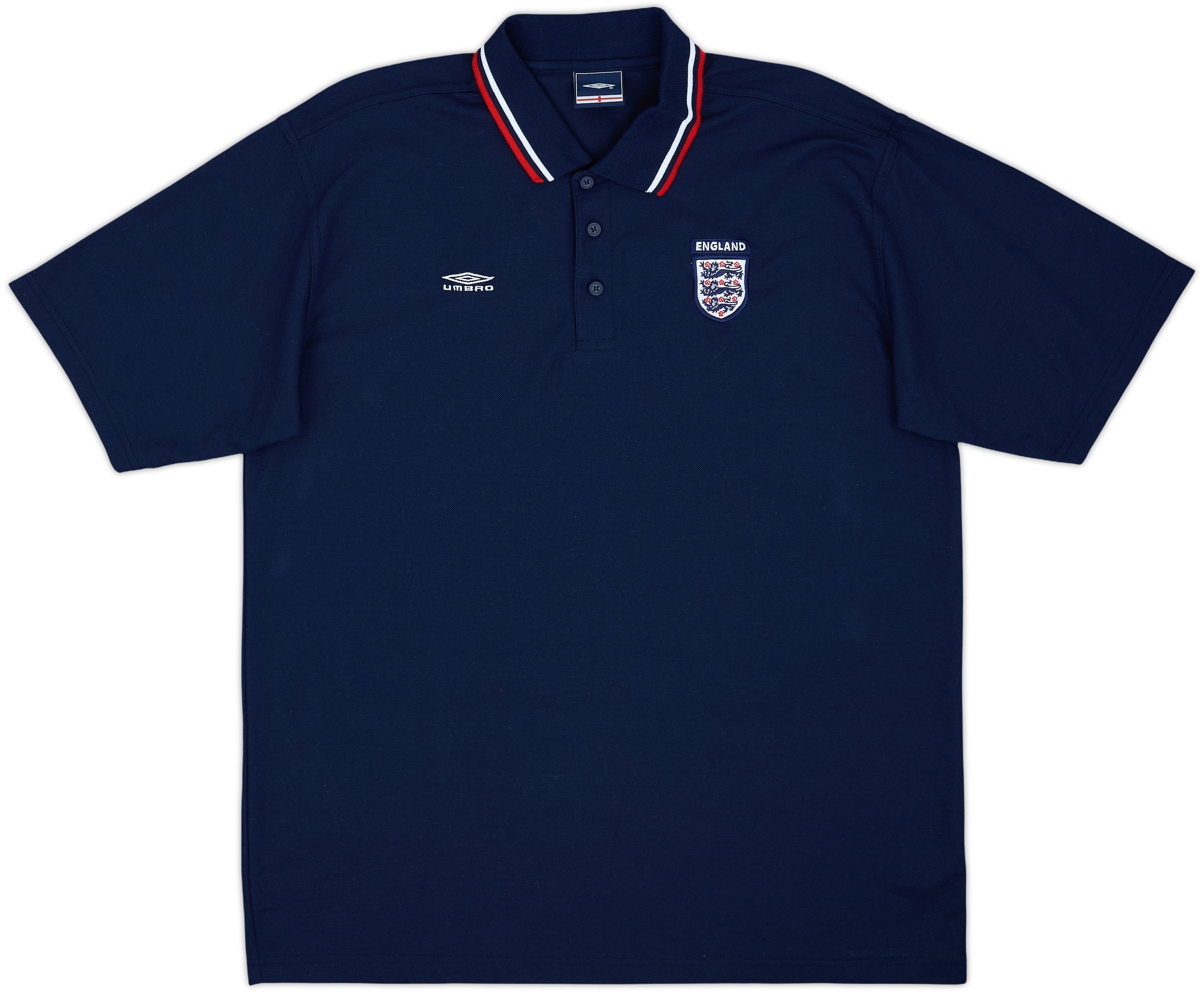 2002-03 England Umbro Polo Shirt - 9/10 - (XL)