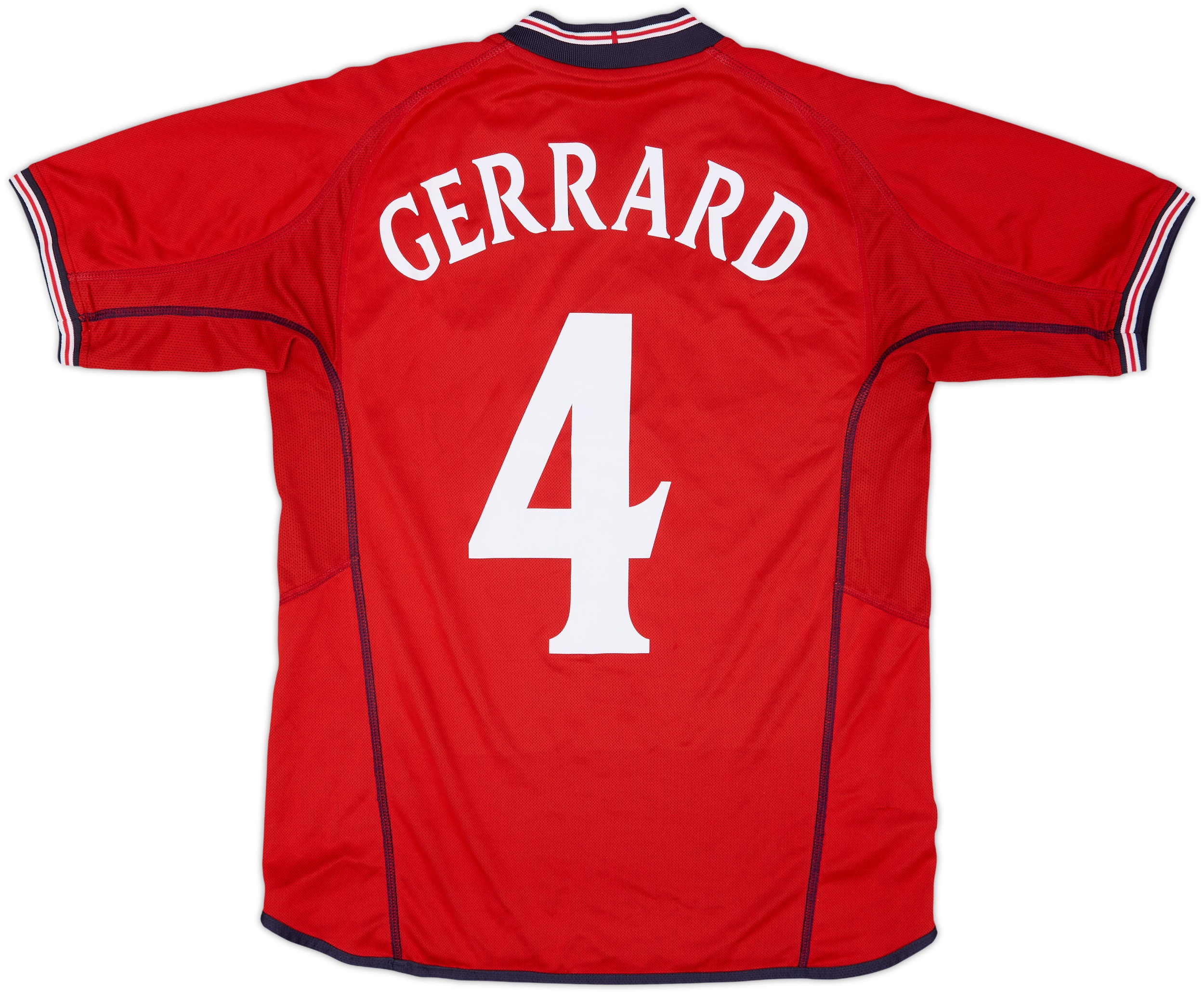2002-04 England Away Shirt Gerrard #4 - 8/10 - (M)