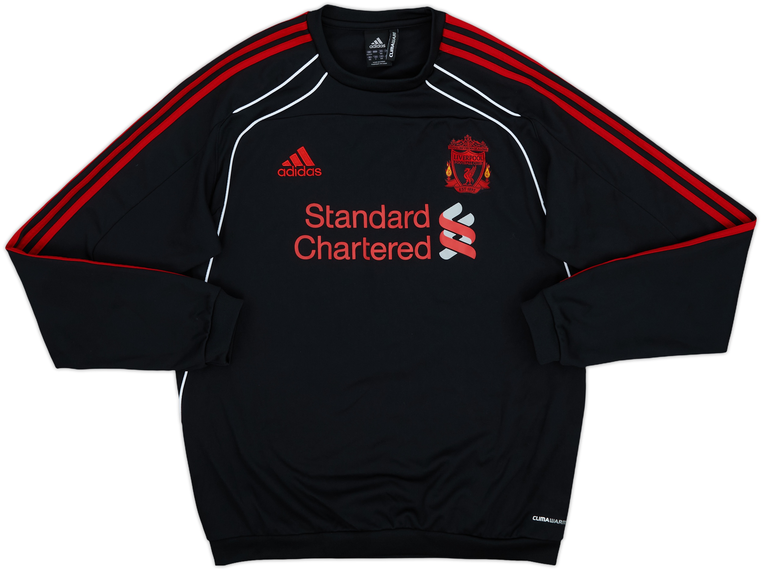 2010-11 Liverpool adidas Sweat Top - 10/10 - (L)