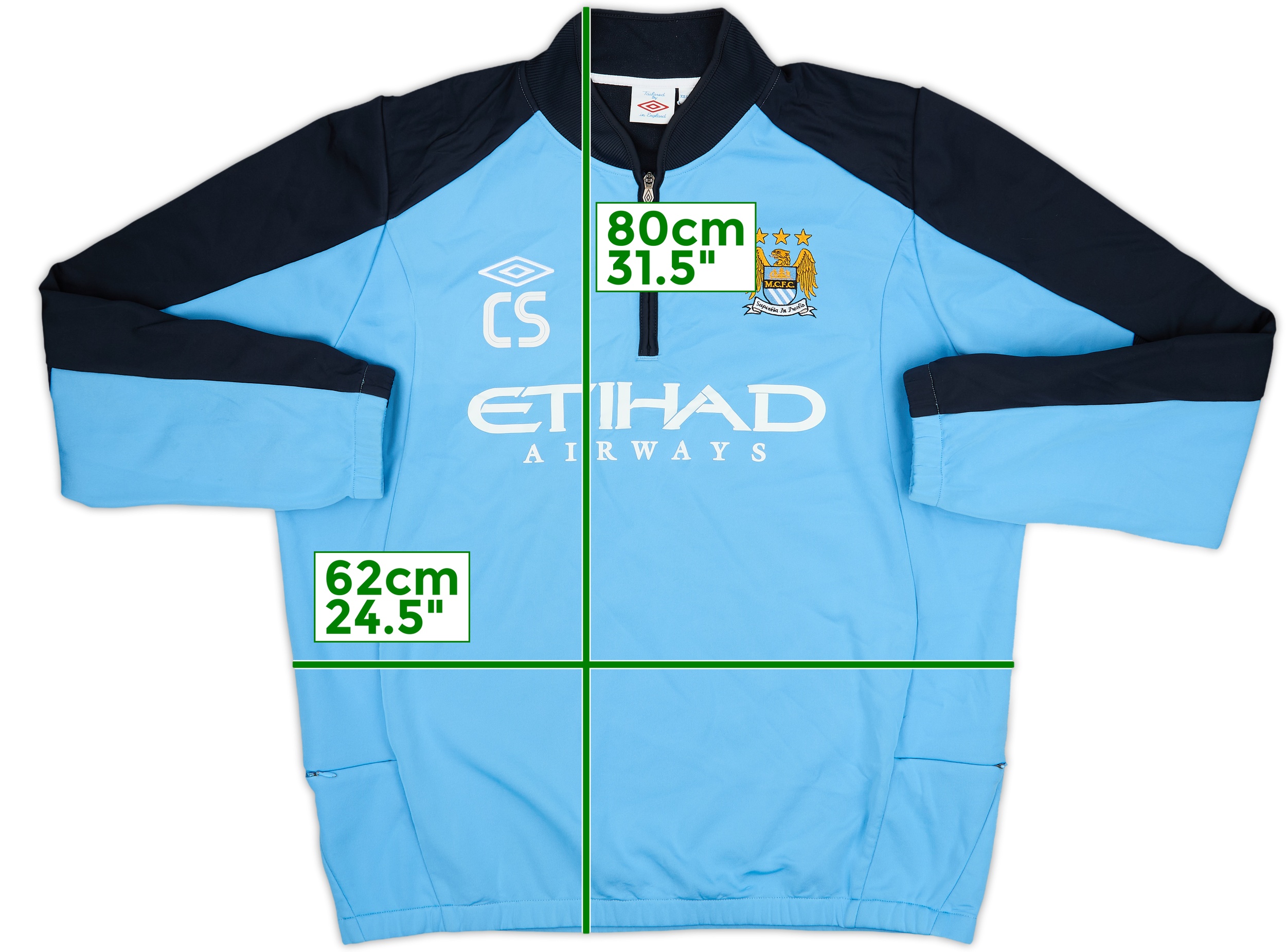 Manchester City 1993-95 Umbro Training Shirt (M) (Good
