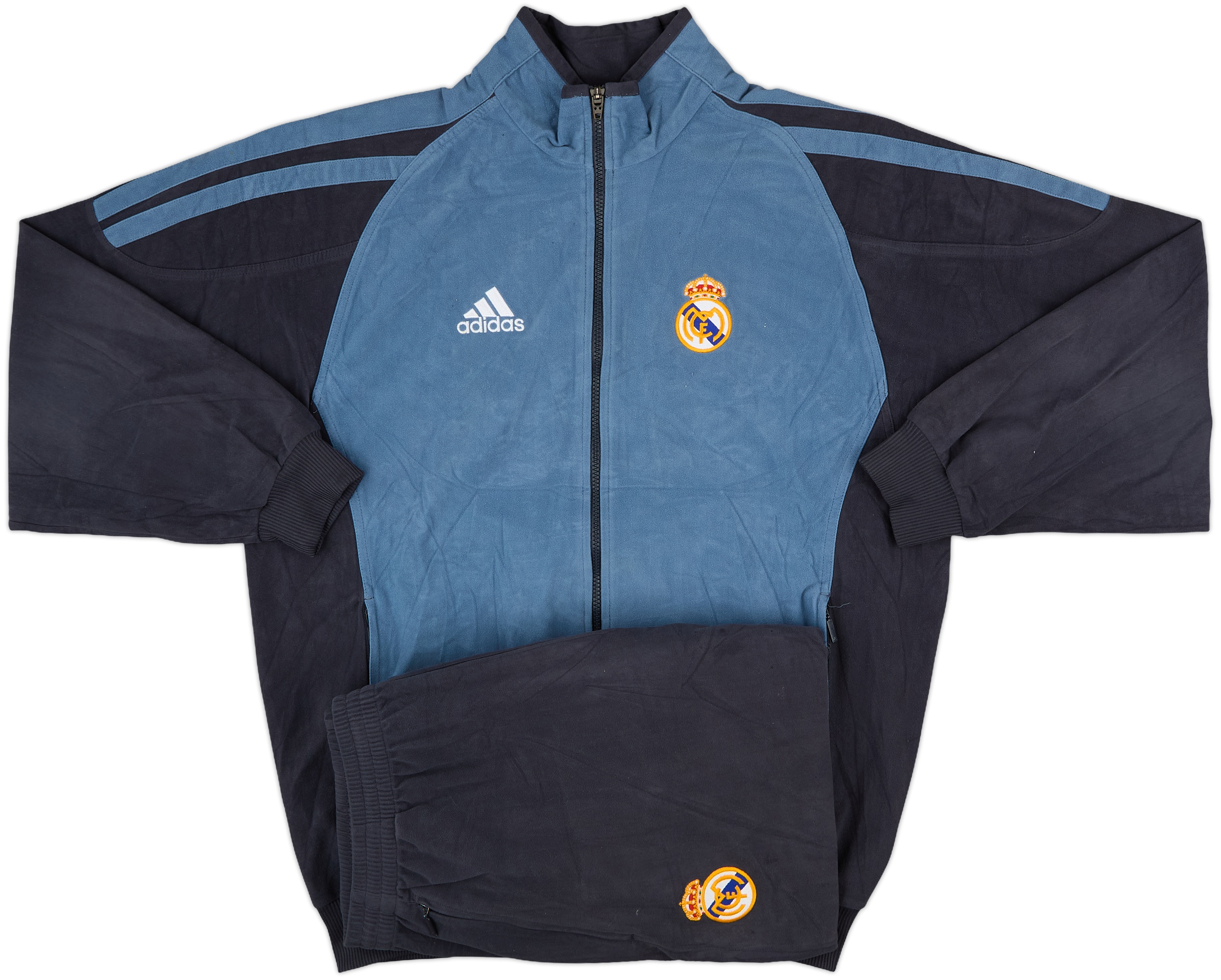 adidas Real Madrid 01/02  kit 2XL 長袖 adidas Real Madrid 01/02 home kit 2XL 長袖