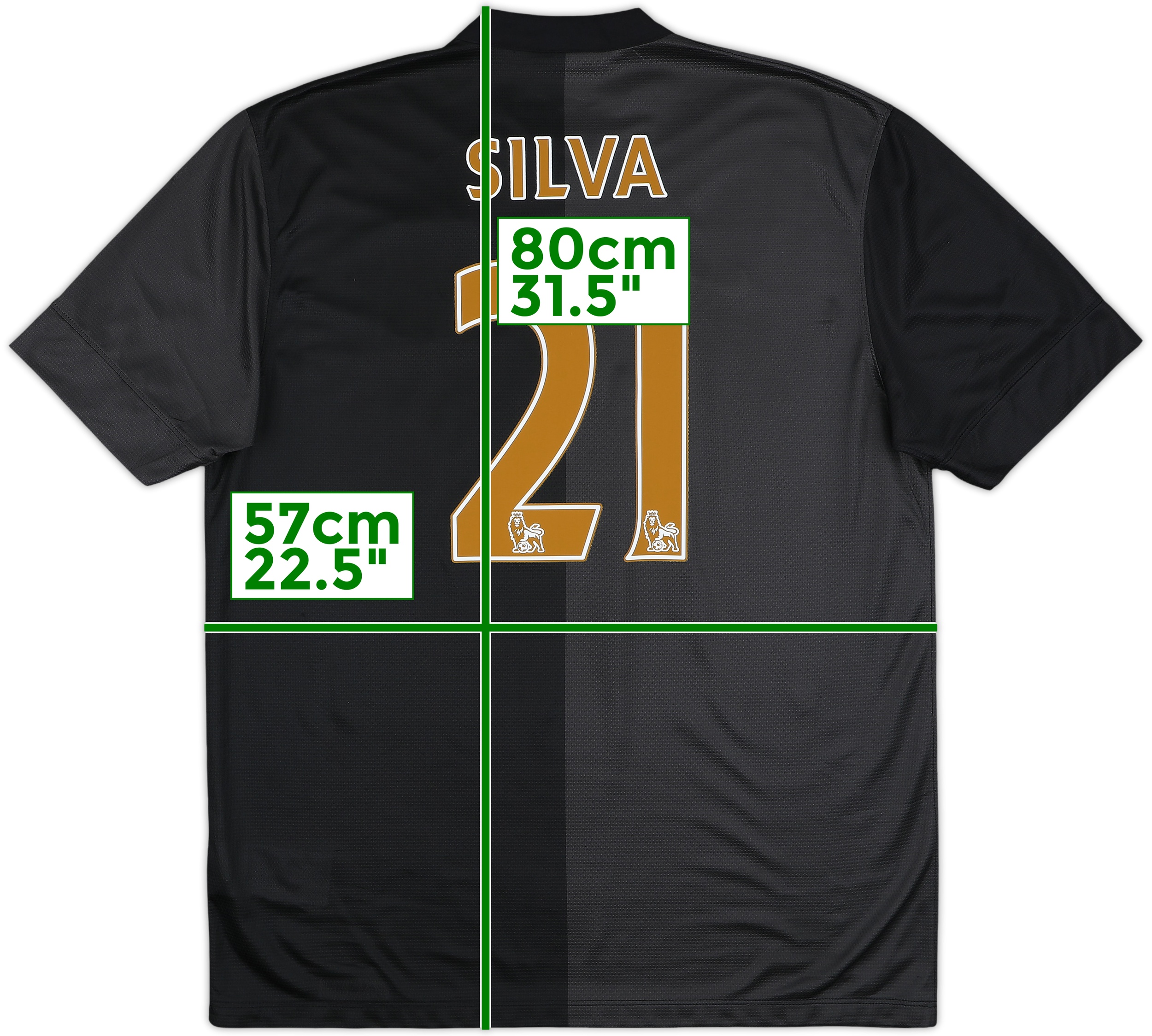 2012-13 Manchester City Third Shirt Silva #21 (M)