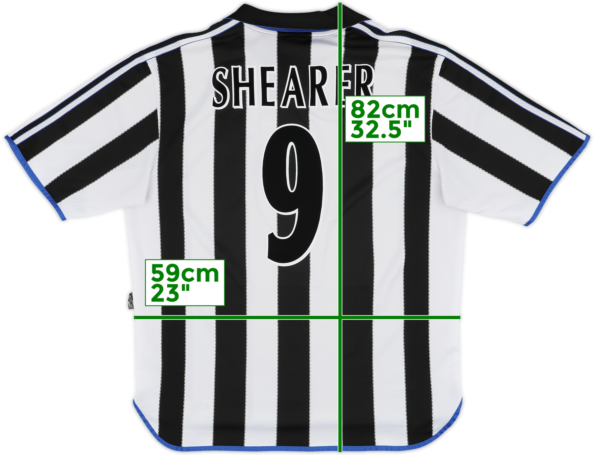1999-00 Newcastle Home Shirt Shearer #9 - 8/10 - (XL)