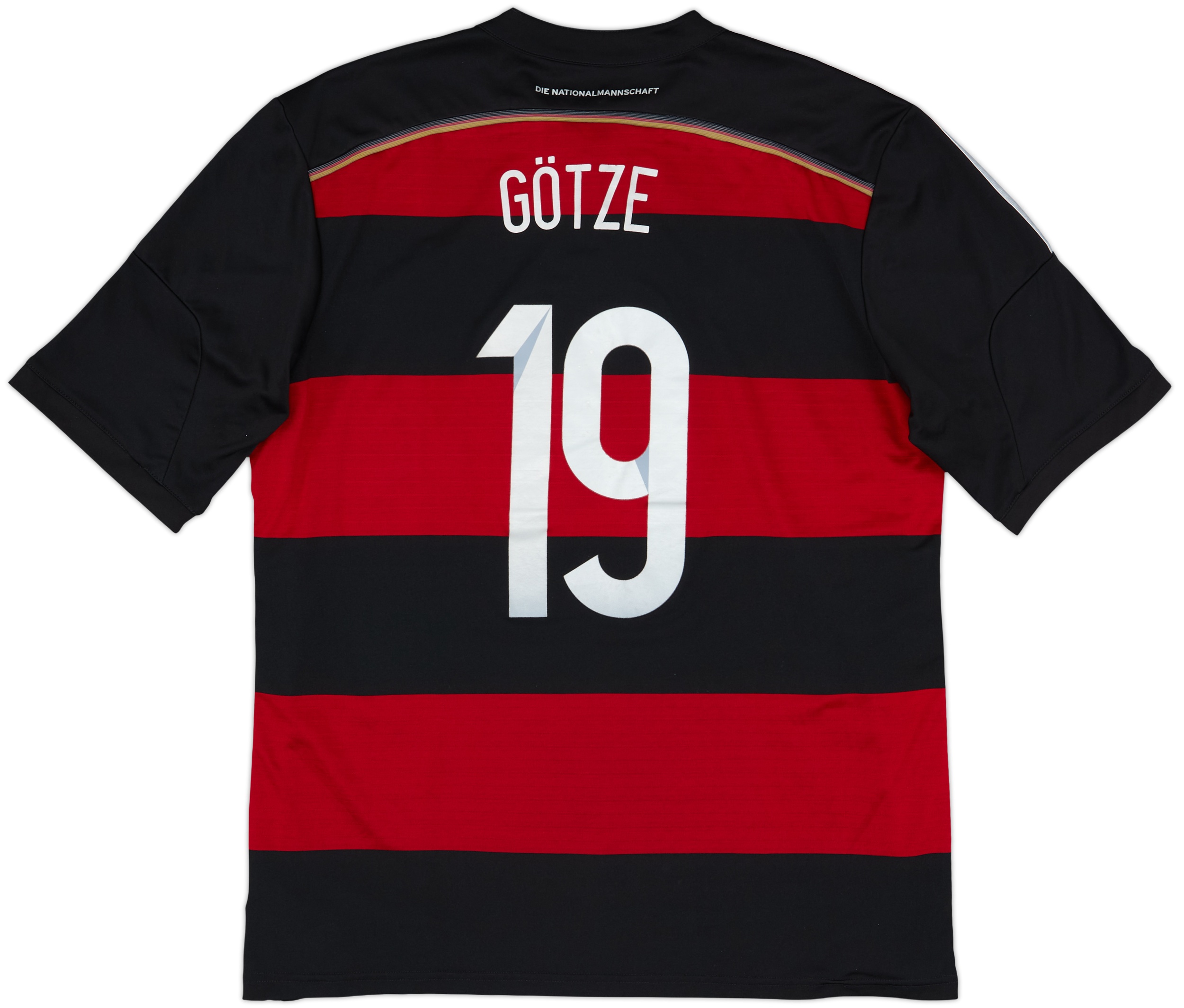 限定品 GRANDE 2014 BRASIL W杯 ドイツ代表優勝記念Tシャツ 2014-15 Germany 'vs Brazil' Away Shirt Gotze #19 - 7/10 - (XL)