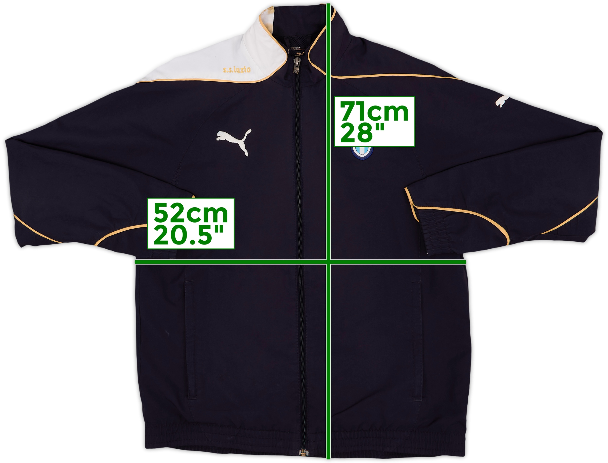 S.S. Lazio Puma ジャージ XLサイズ ブラック 2007-08 Lazio Puma Track Jacket - 7/10 - (XL.Boys)