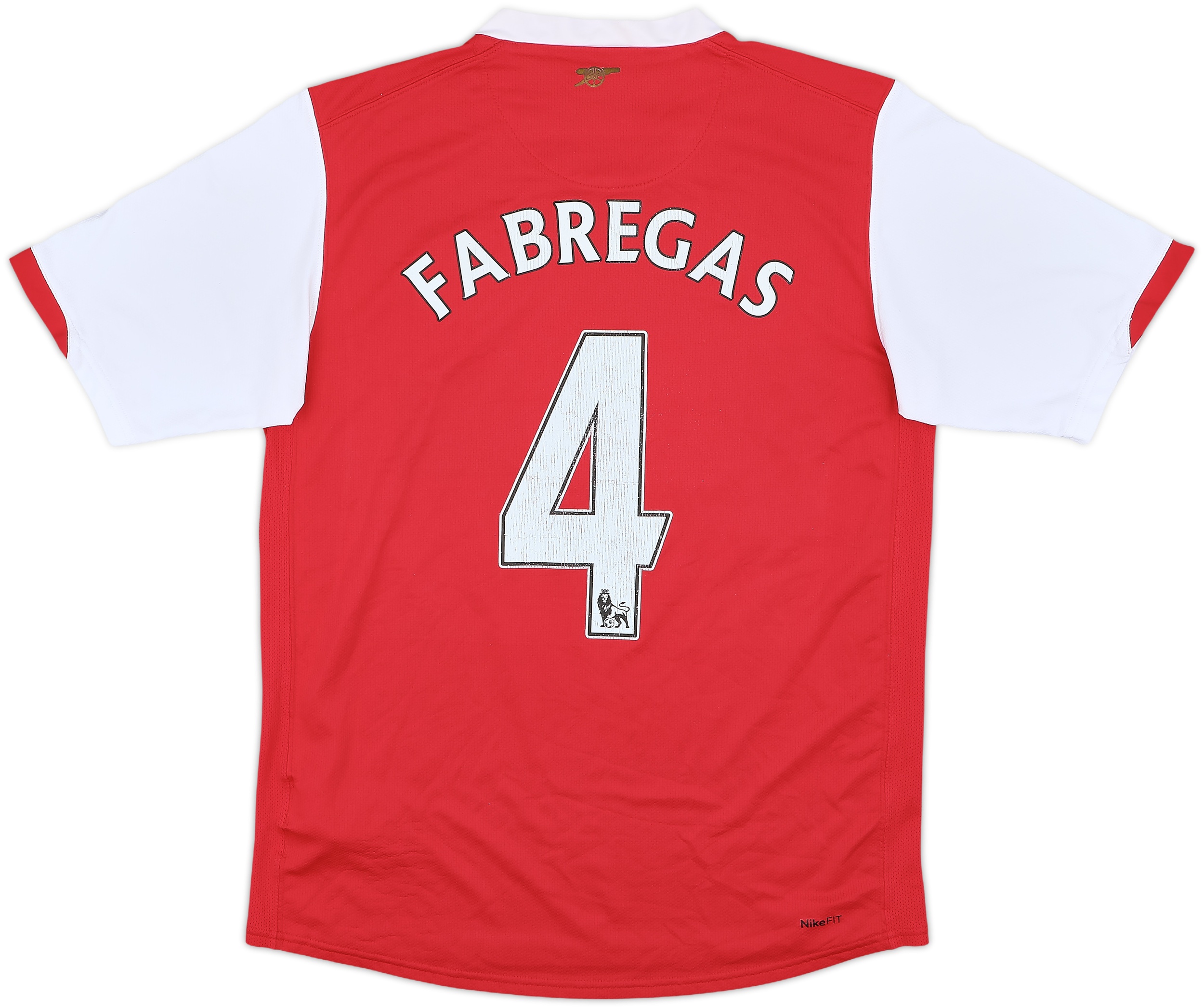 07/08ビンテージ アーセナルFABREGAS選手モデルシャツ 白系 Nike Cesc Fabregas Arsenal International Club Soccer Fan