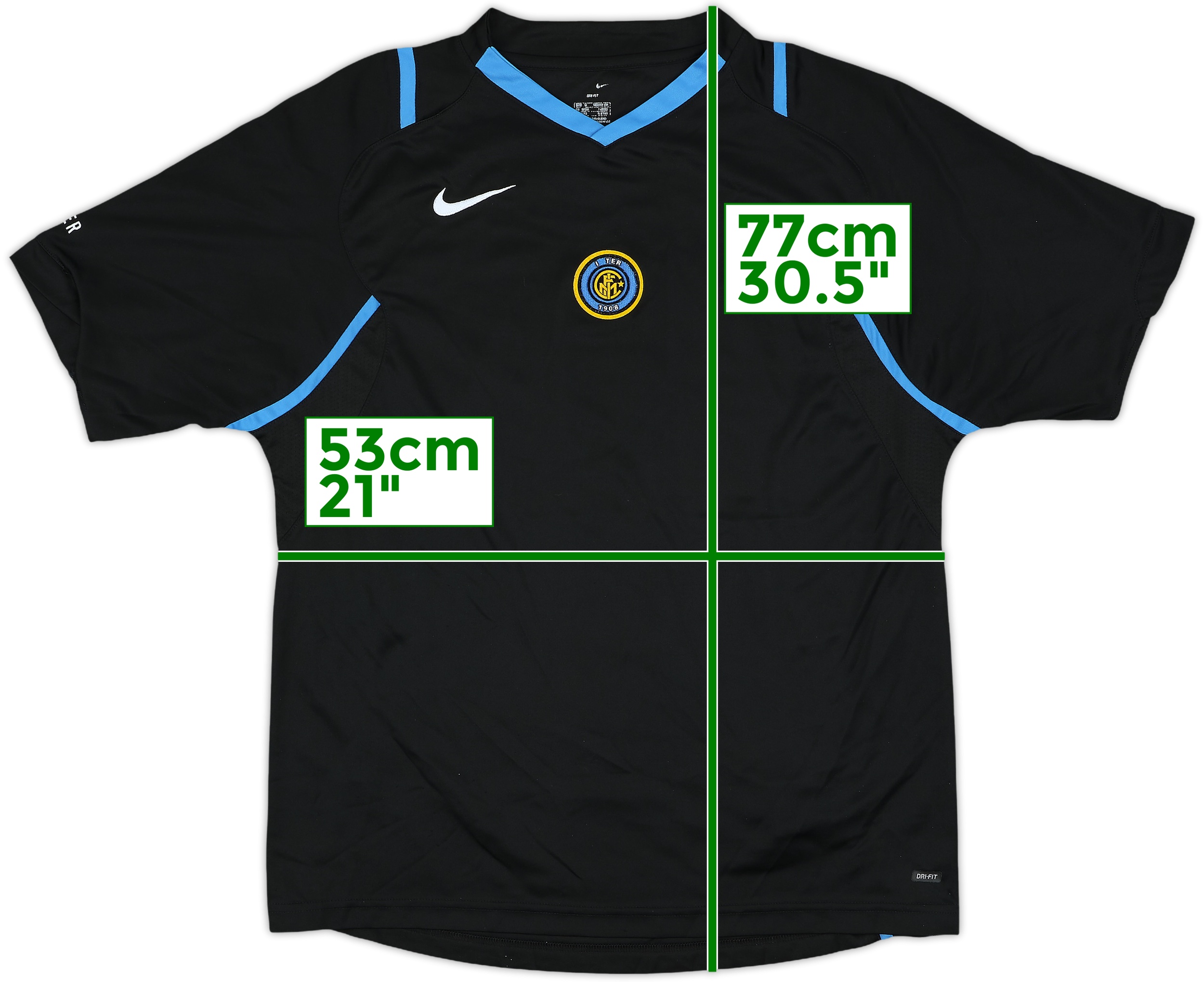 ウェア 05-06s NIKE INTER MILAN AWAY GAME SHIRTS 2005-06 Inter Milan Away Shirt - 6/10 - (L)