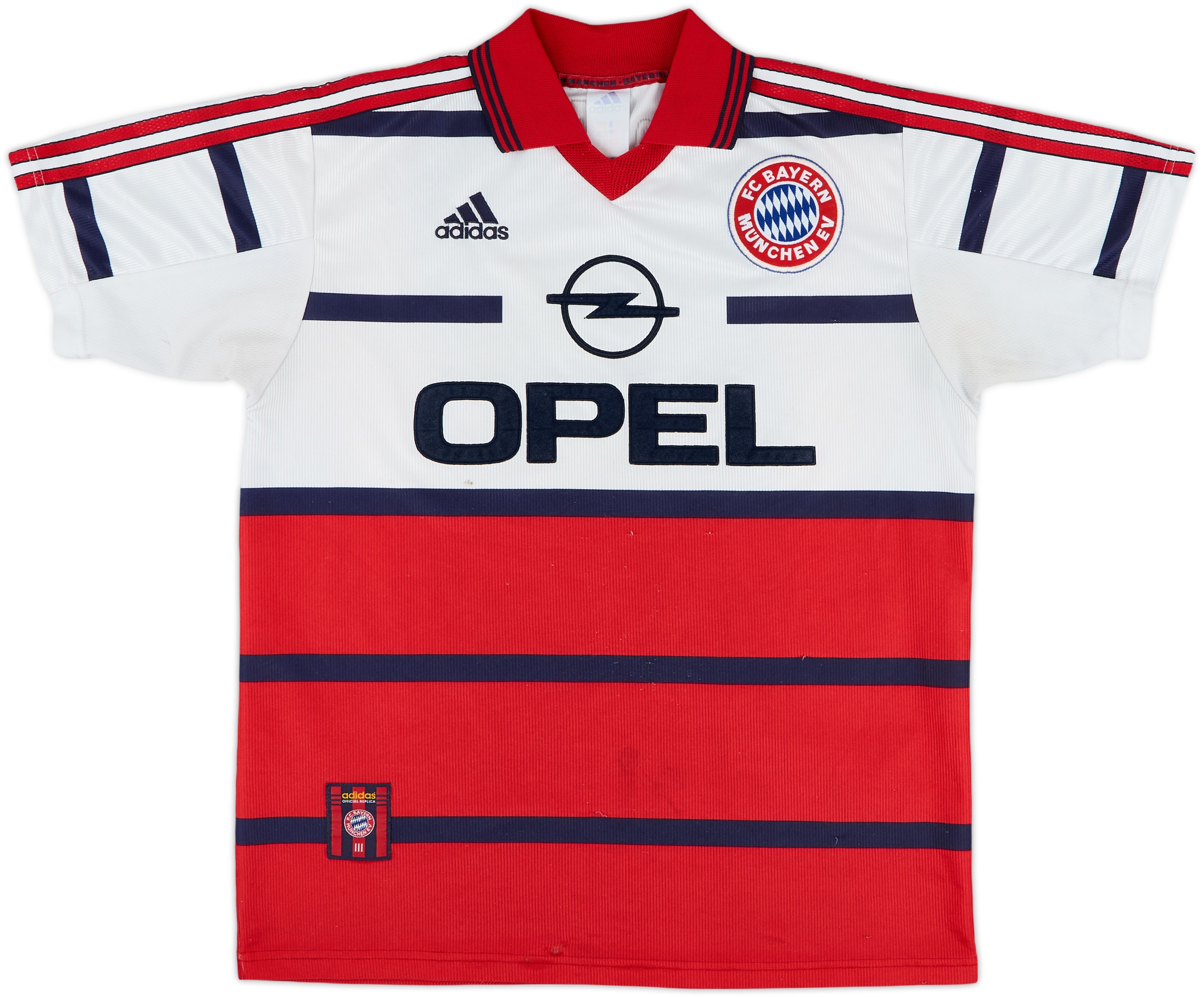98/99 adidas × BAYERN Away Game Shirts 1998-00 Bayern Munich Player Issue Away Shirt Matthaus #10