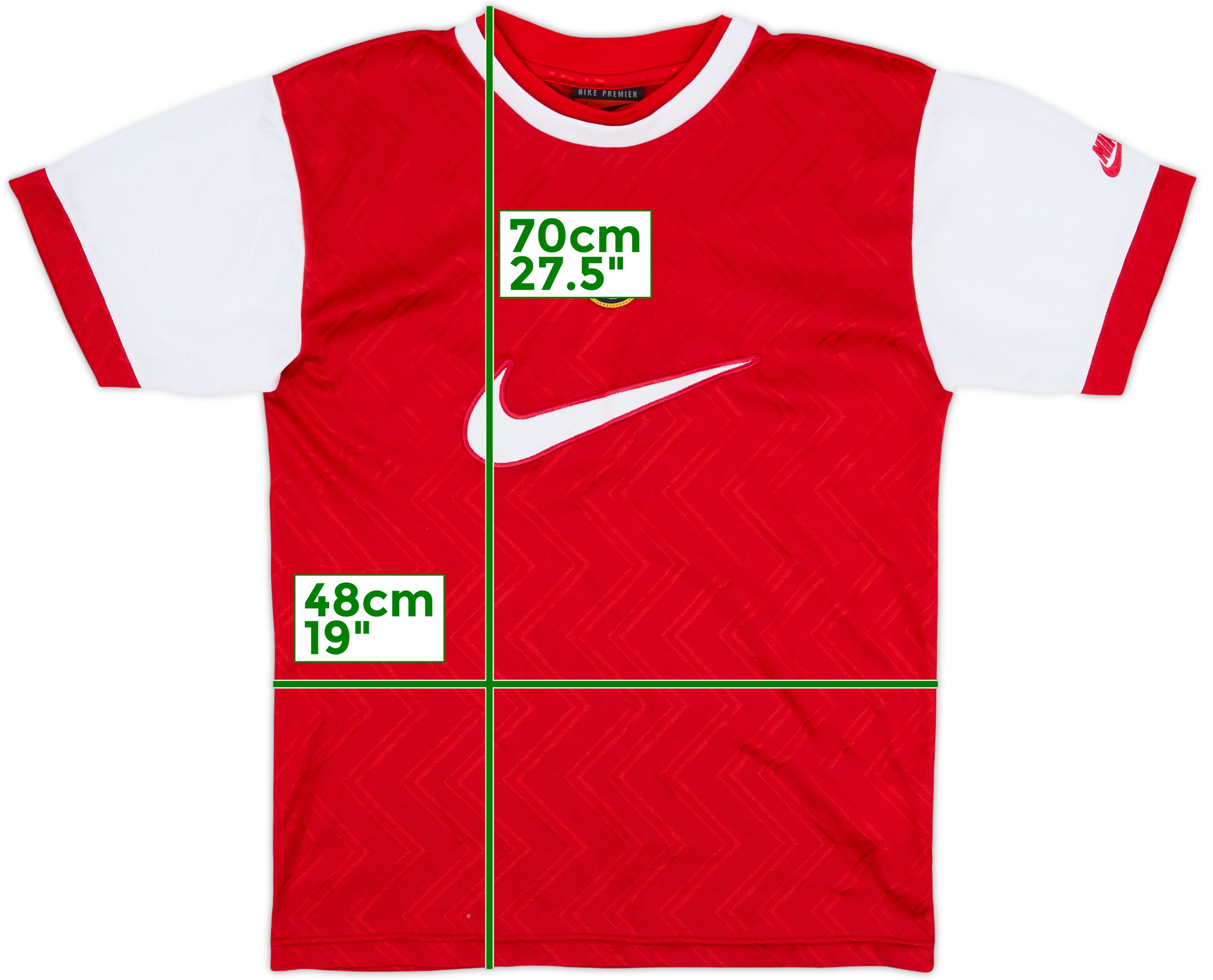 【正規 90s NIKE arsenal training polo】 Arsenal London Gunners 90' Authentic Nike training polo