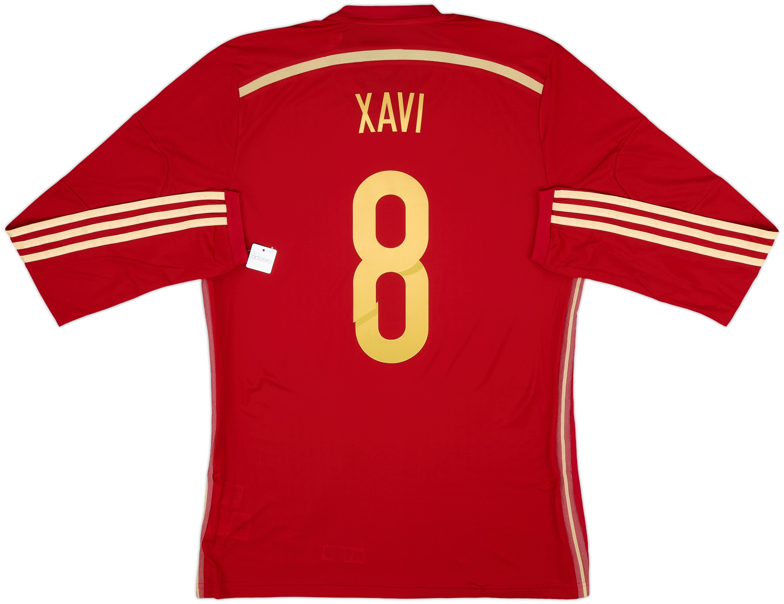  14/15 スペイン代表 シャビ チャビ ユニフォーム 2013-15 Spain Player Issue Home L/S Shirt Xavi #8 (L)
