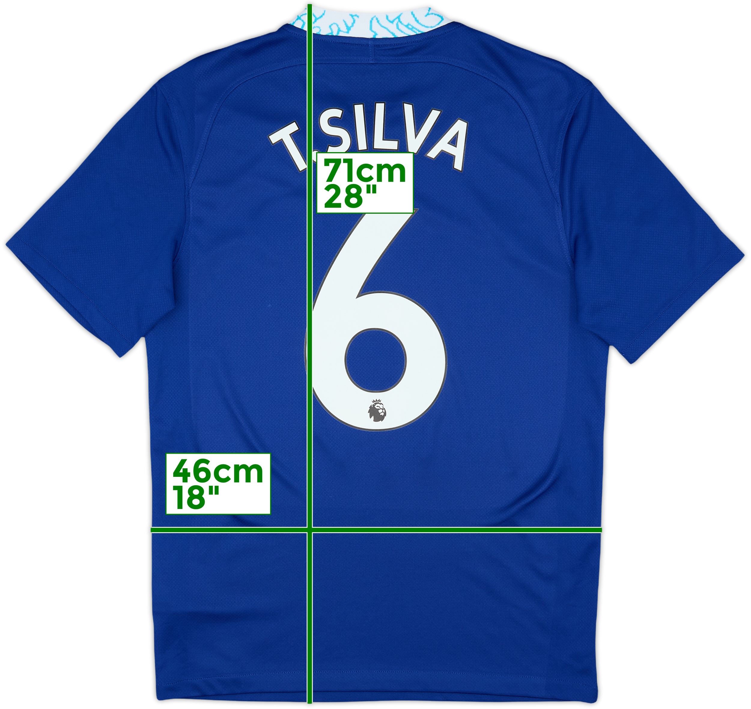 Chelsea T.SILVA ユニフォーム 2022-23 Chelsea Home Shirt T.Silva #6 - 10/10 - (S)