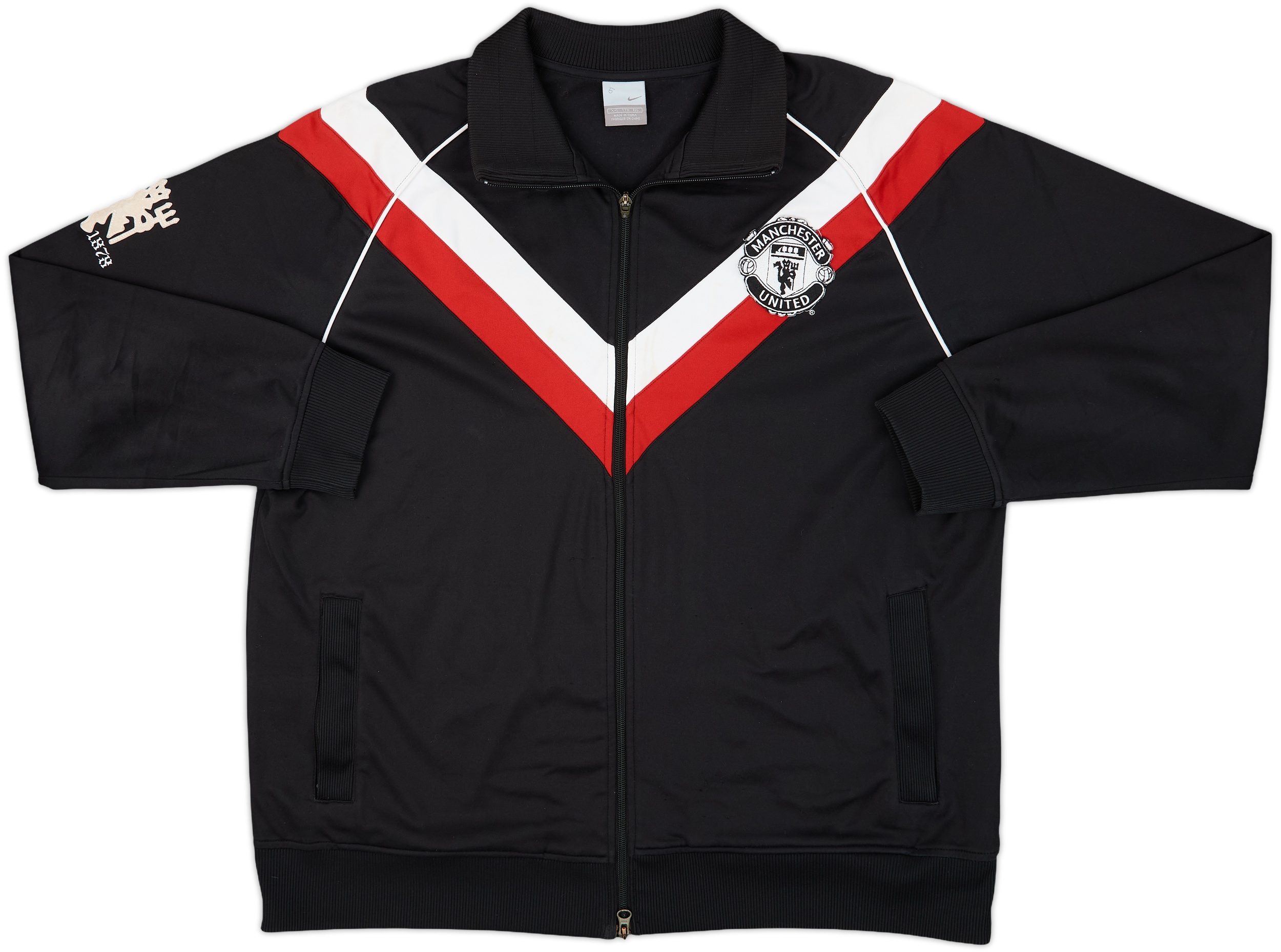 Nike マンチェスター・UTD アムンセンジャケット06/07,新品タッグ付き 2006-07 Manchester United Nike Track Jacket - 8/10 - (XXL)