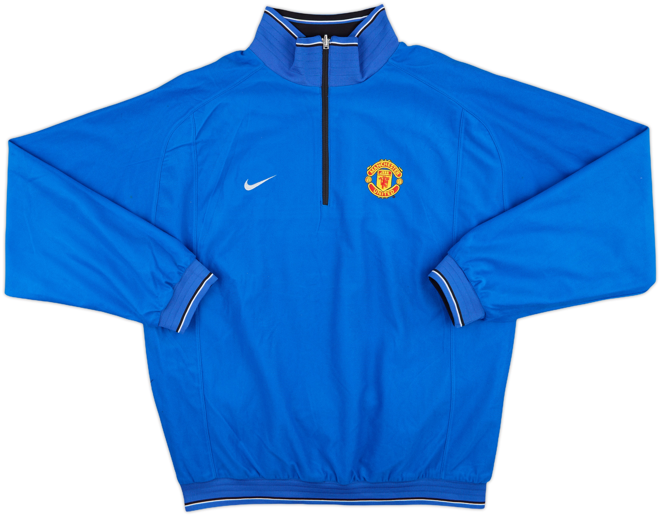 00's nike Manchester united セットアップ　上下 2002-03 Manchester United Nike Reversible 1/4 Zip Drill Top
