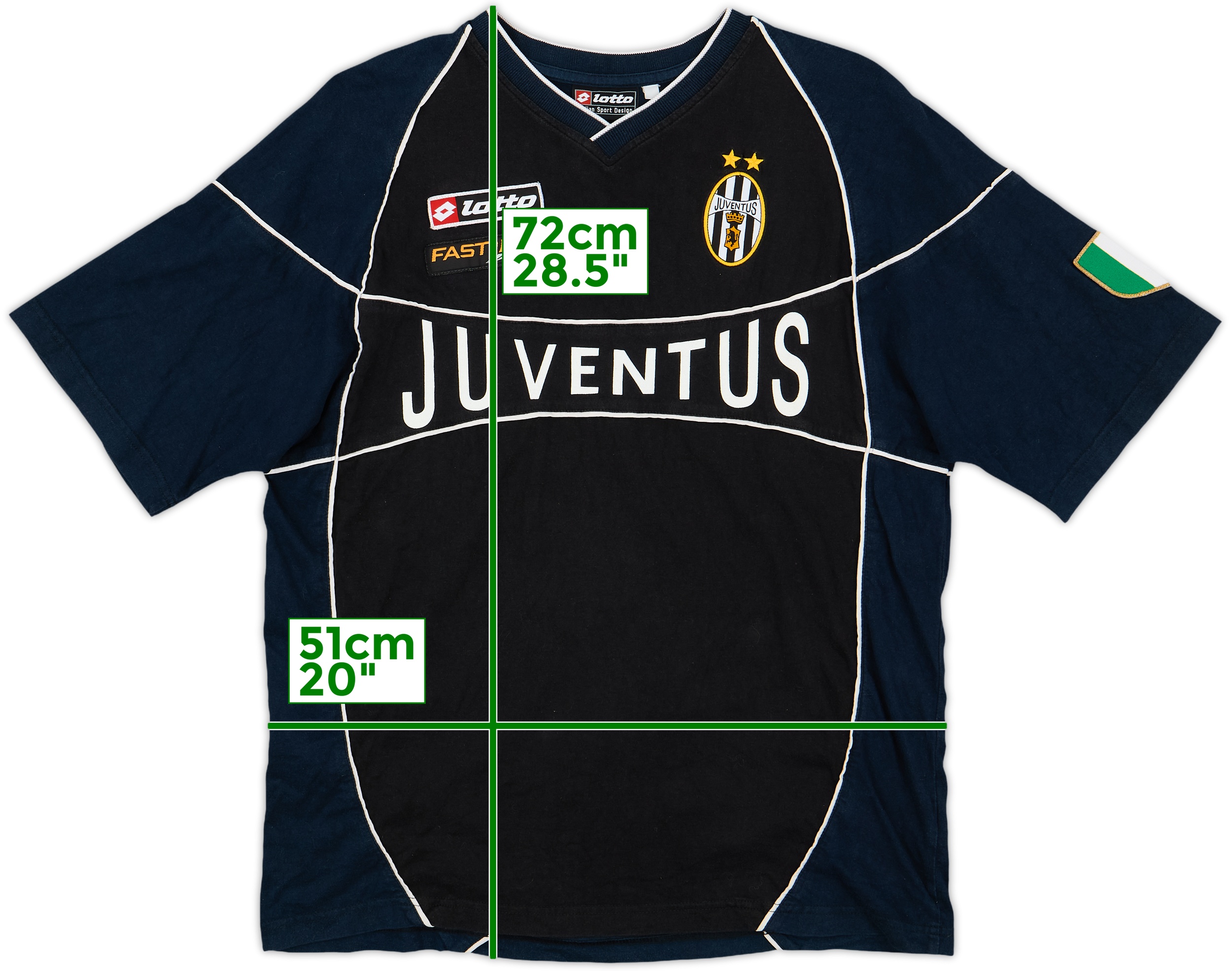 2001-02 Juventus Lotto Cotton Tee - 8/10 - (M)