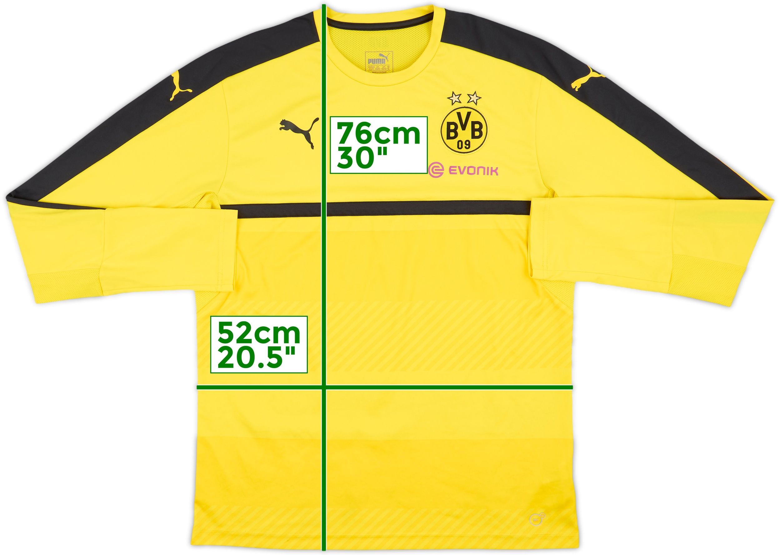 Puma Borussia Dortmund サッカージャージ L Borussia Dortmund 2015/16 Puma Training Sweat Top | eBay