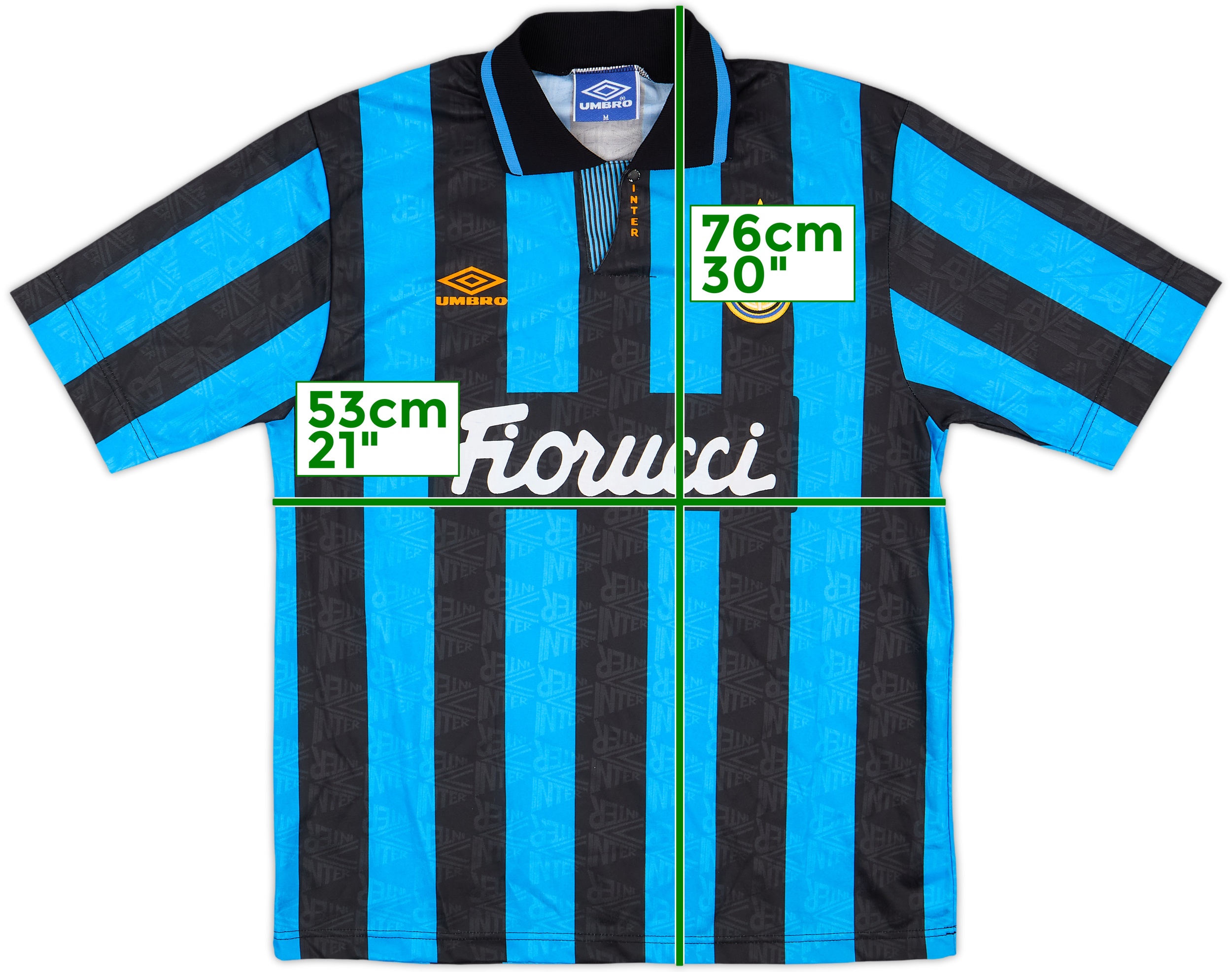 1992-94 Inter Milan Home Shirt - 8/10 - (M)