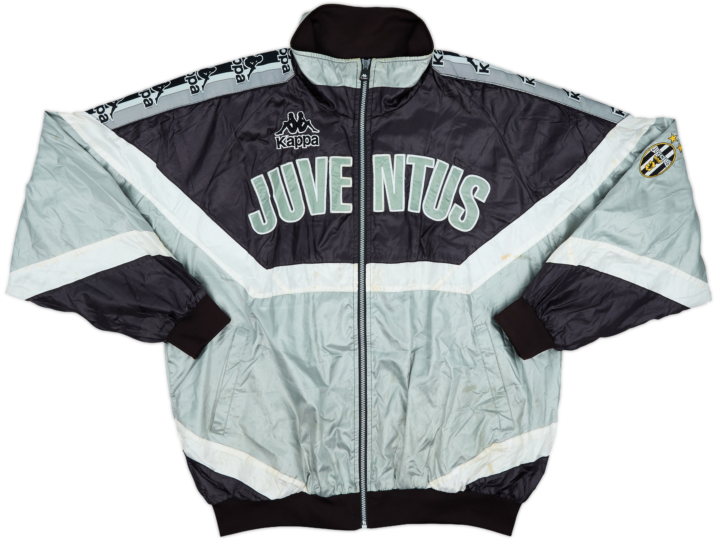 Kappa Juventus ジップアップジャケット RARE 90s Kappa Juventus FC Serie A Zip Up Track Jacket New