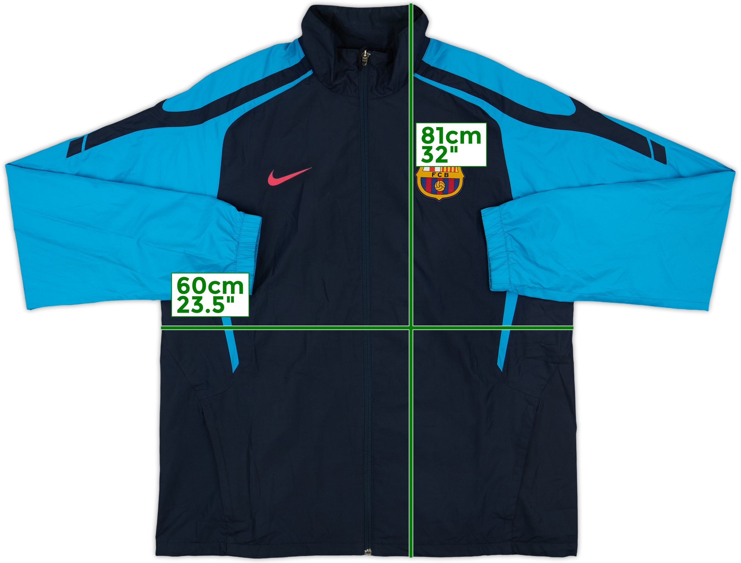2011-12 Barcelona NIke Track Jacket - 9/10 - (L)