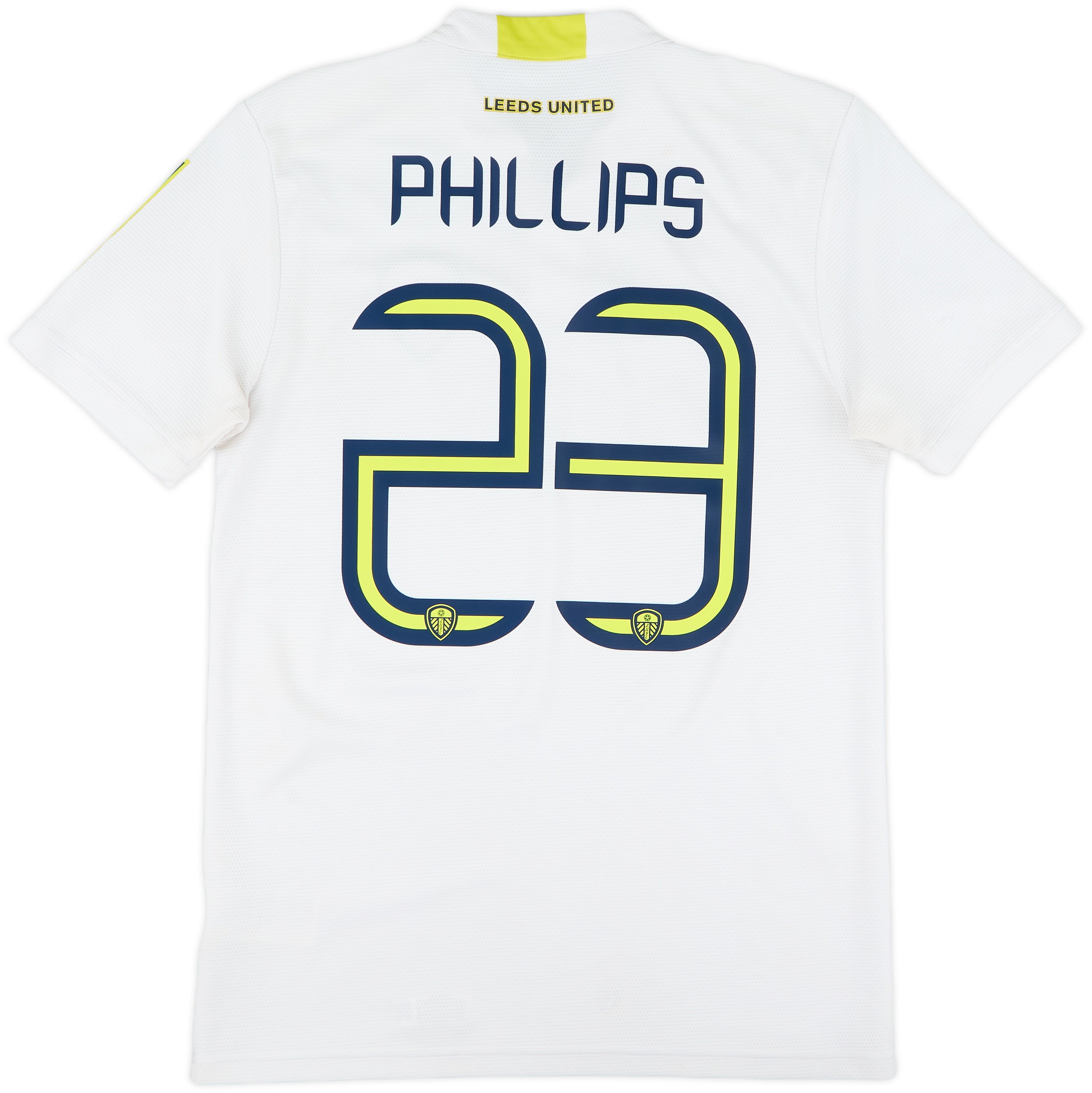 Maillot Extérieur Leeds United 2021/22 - Modèle Away Avec Flocage Phillips 23 Au Dos - Occasion Taille S
