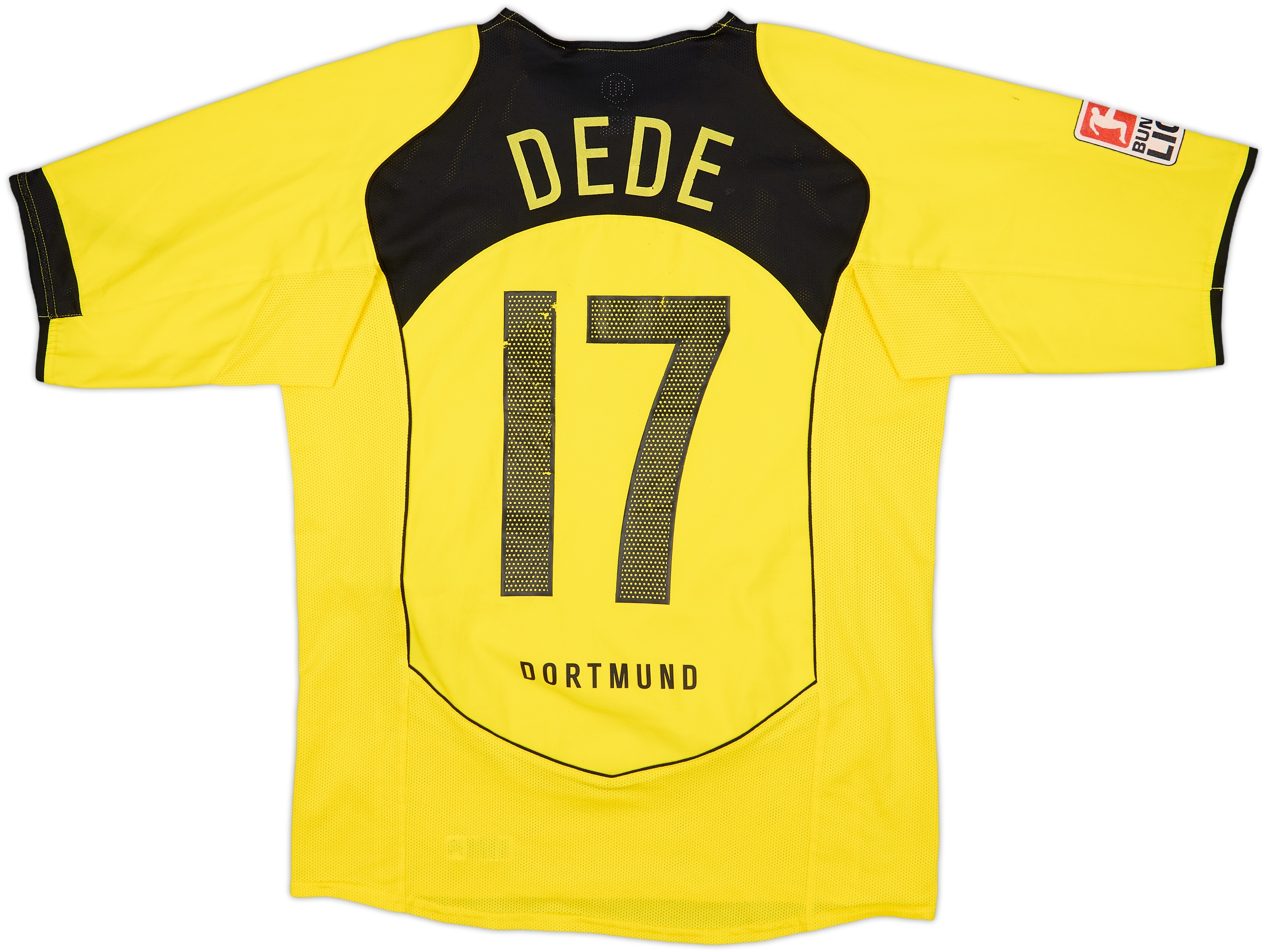 2004-05 Borussia Dortmund Home Shirt Dede #17 - 7/10 - (M)