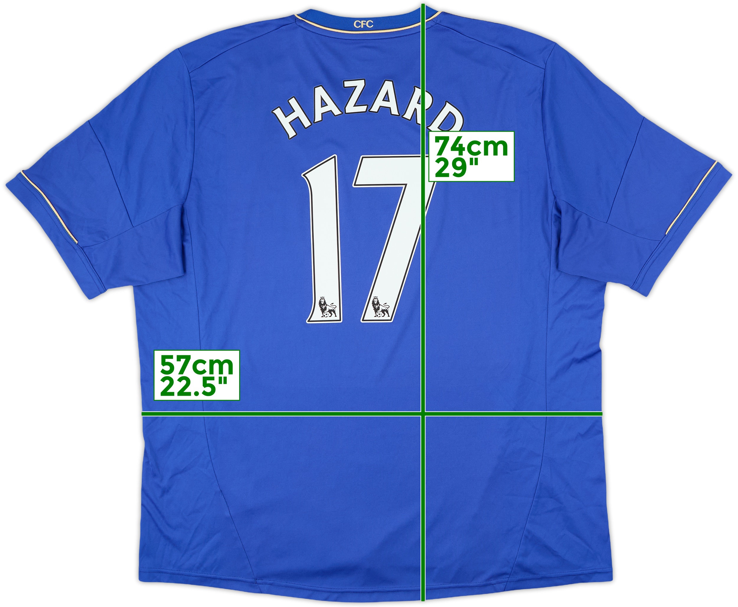 2012-13 Chelsea Home Shirt Hazard #17 - 8/10 - (XXL)