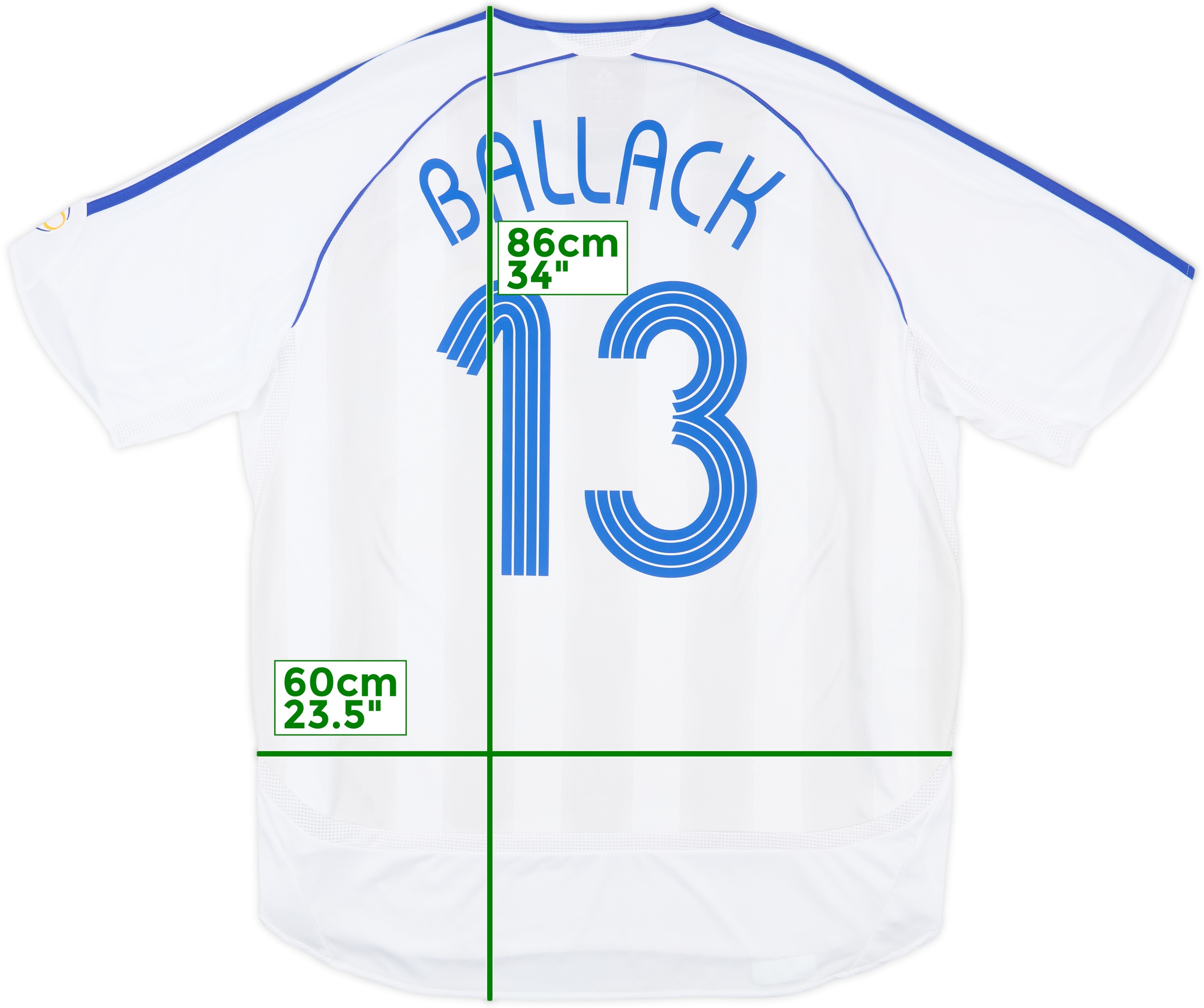 Chelsea FC Ballack 13 シャツ Chelsea Michael Ballack #13 T-Shirt Jersey Mens Large Soccer