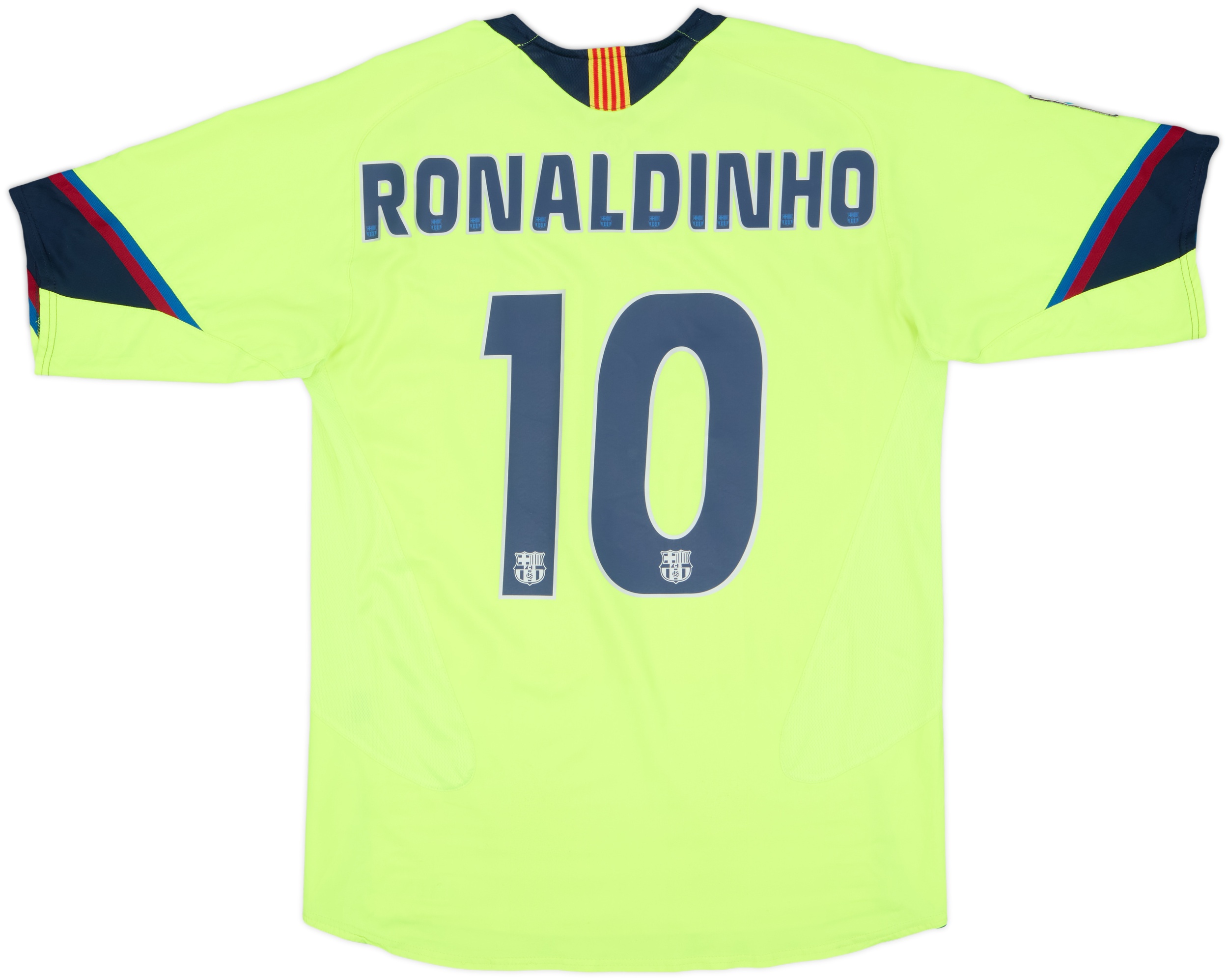 2005-06 Barcelona Away Shirt Ronaldinho #10 - 8/10 - (M)