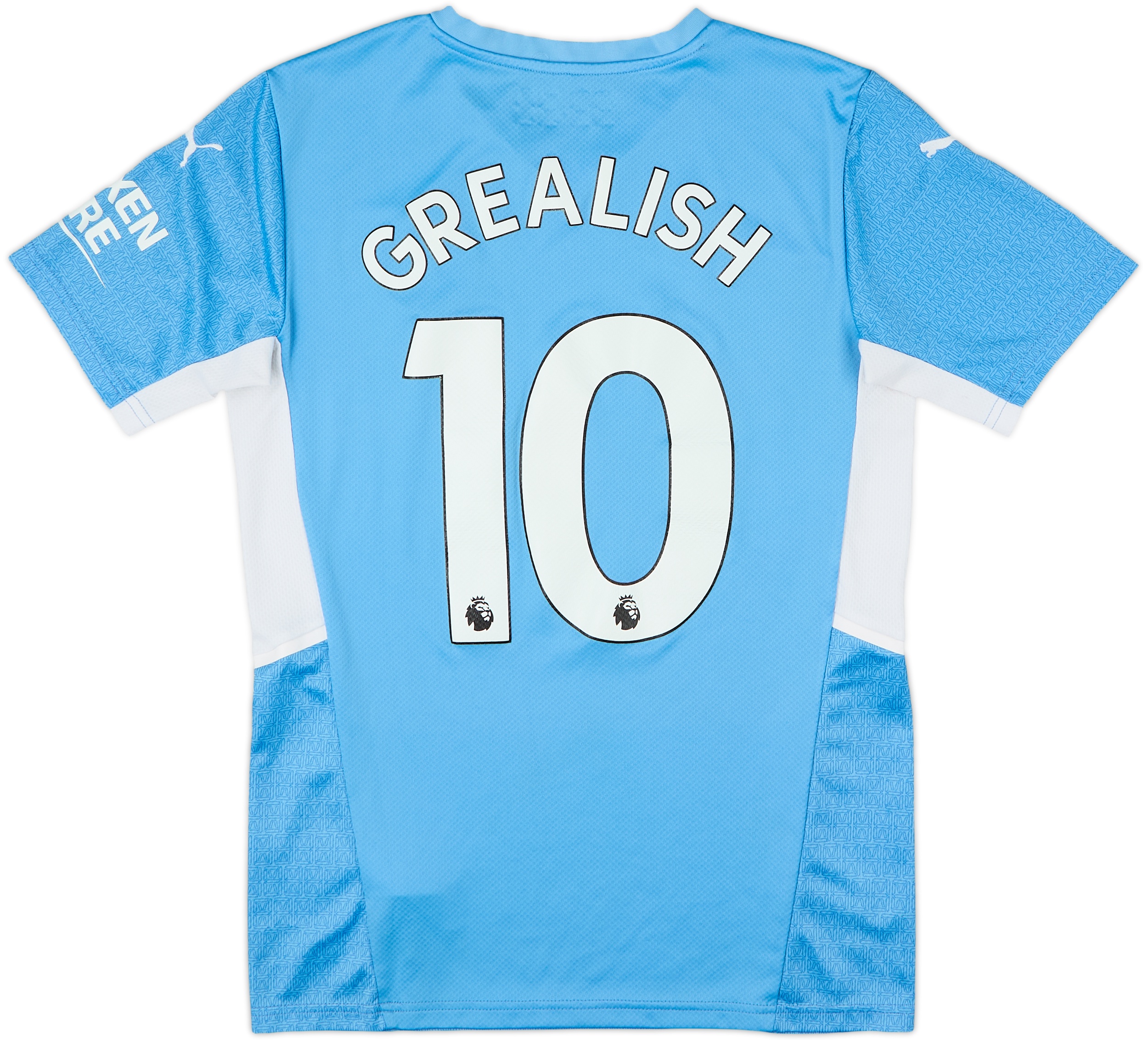 2021-22 Manchester City Home Shirt Grealish #10 - 7/10 - (S)