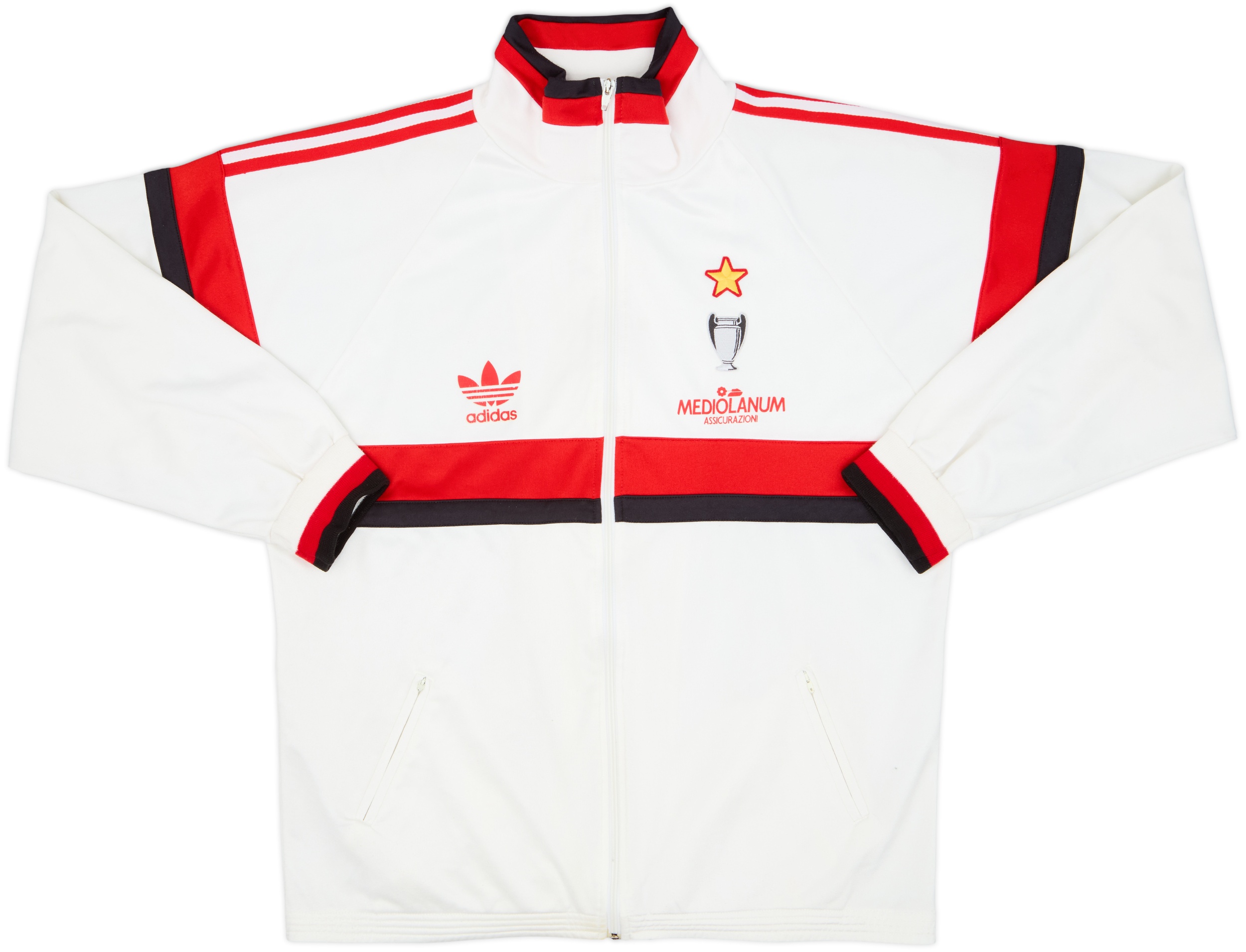 1990-92 AC Milan adidas Track Jacket - 7/10 - (XXL)