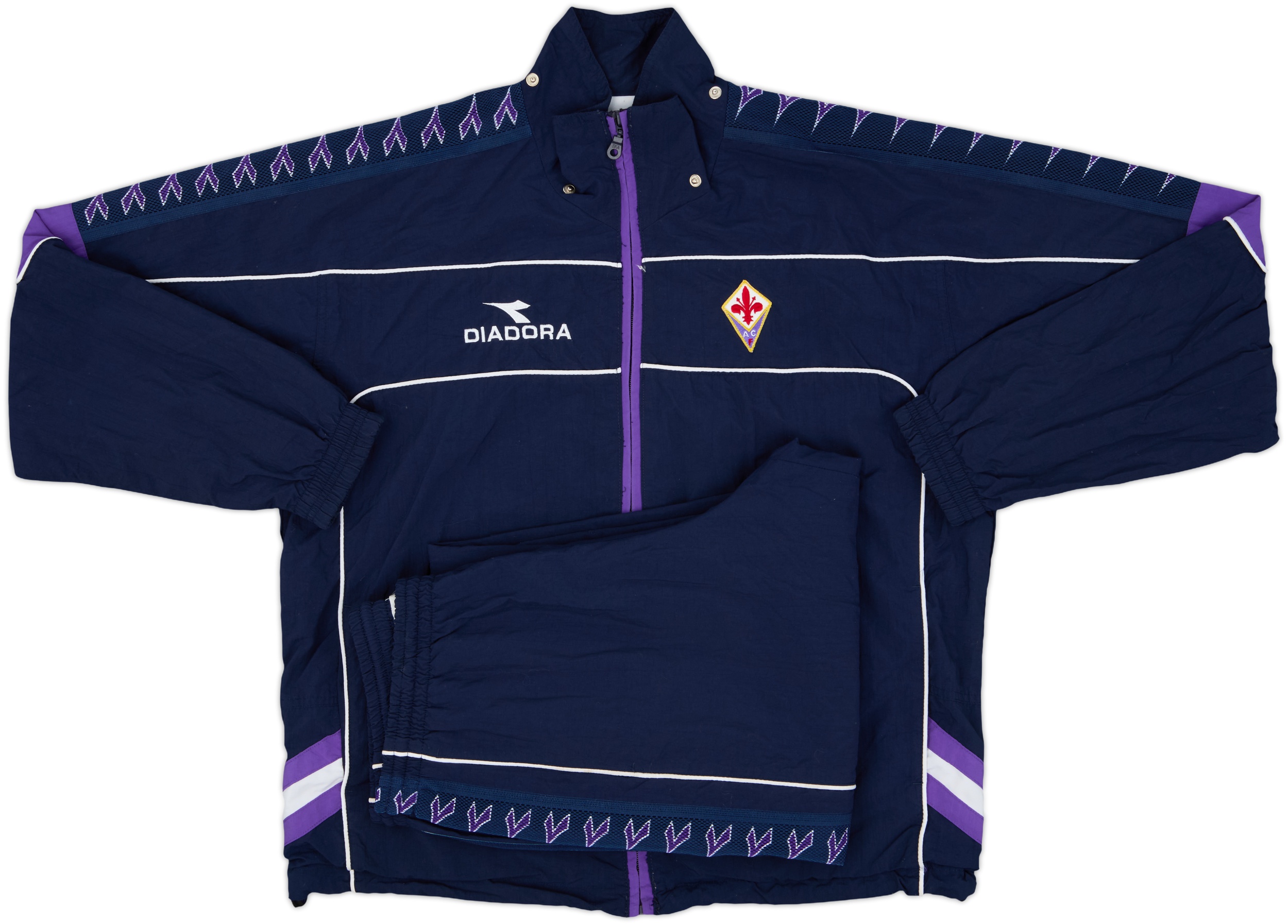2000-01 Fiorentina Diadora Tracksuit - 10/10 - (L)
