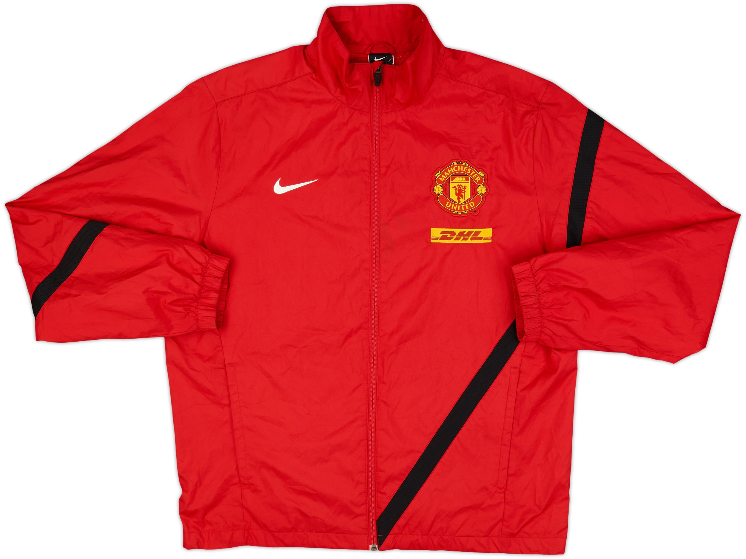 ウェア manchester united Nylon Track Jacket 2011-12 Manchester United Nike Track Jacket - 8/10 - (L)