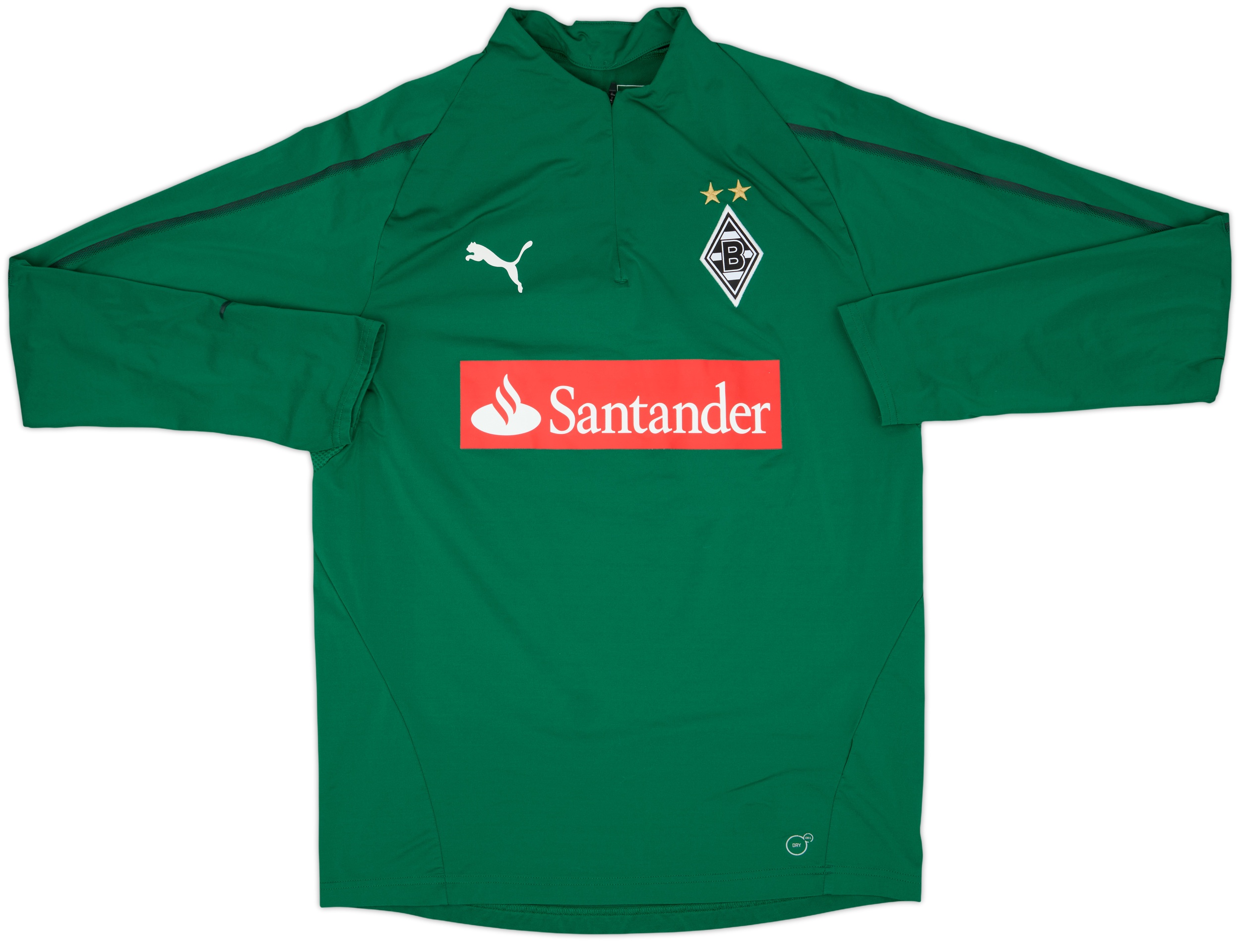 2017-18 Borussia Monchengladbach Puma 1/4 Zip Training Top - 8/10