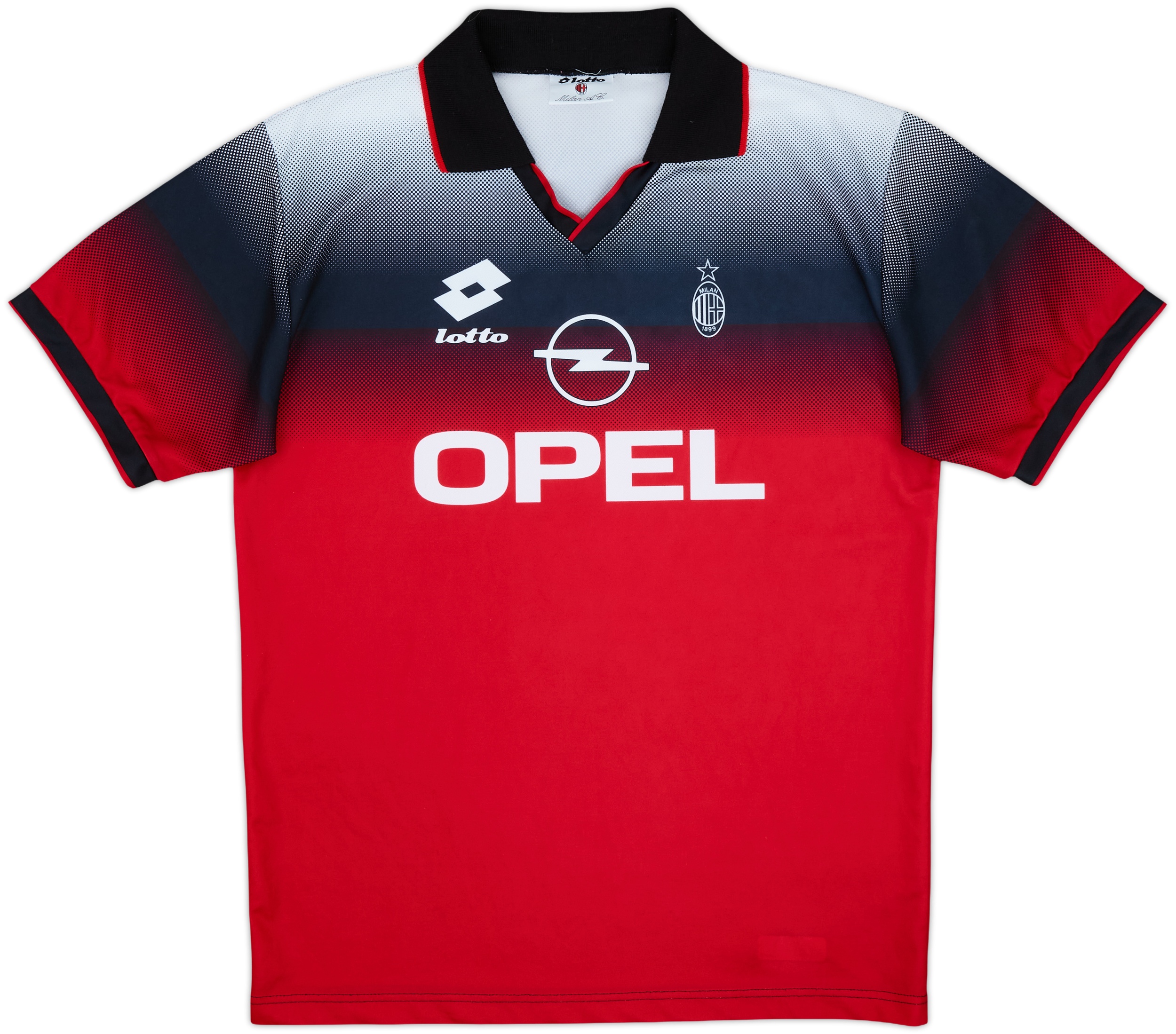 1995-96 AC Milan Lotto Training Shirt - 8/10 - (XL)