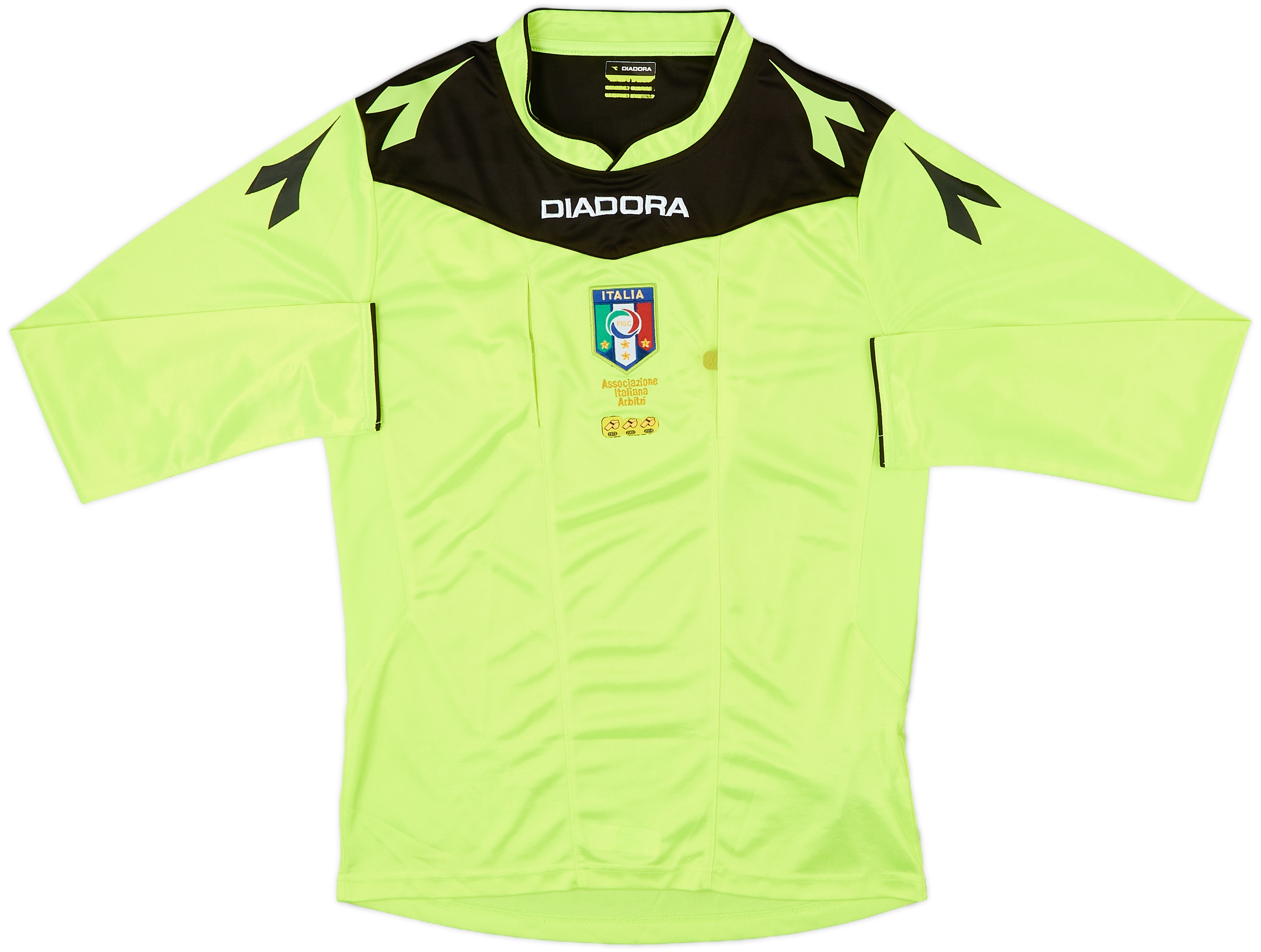 2015-16 Italy Diadora Referee L/S Shirt - 7/10 - (S)