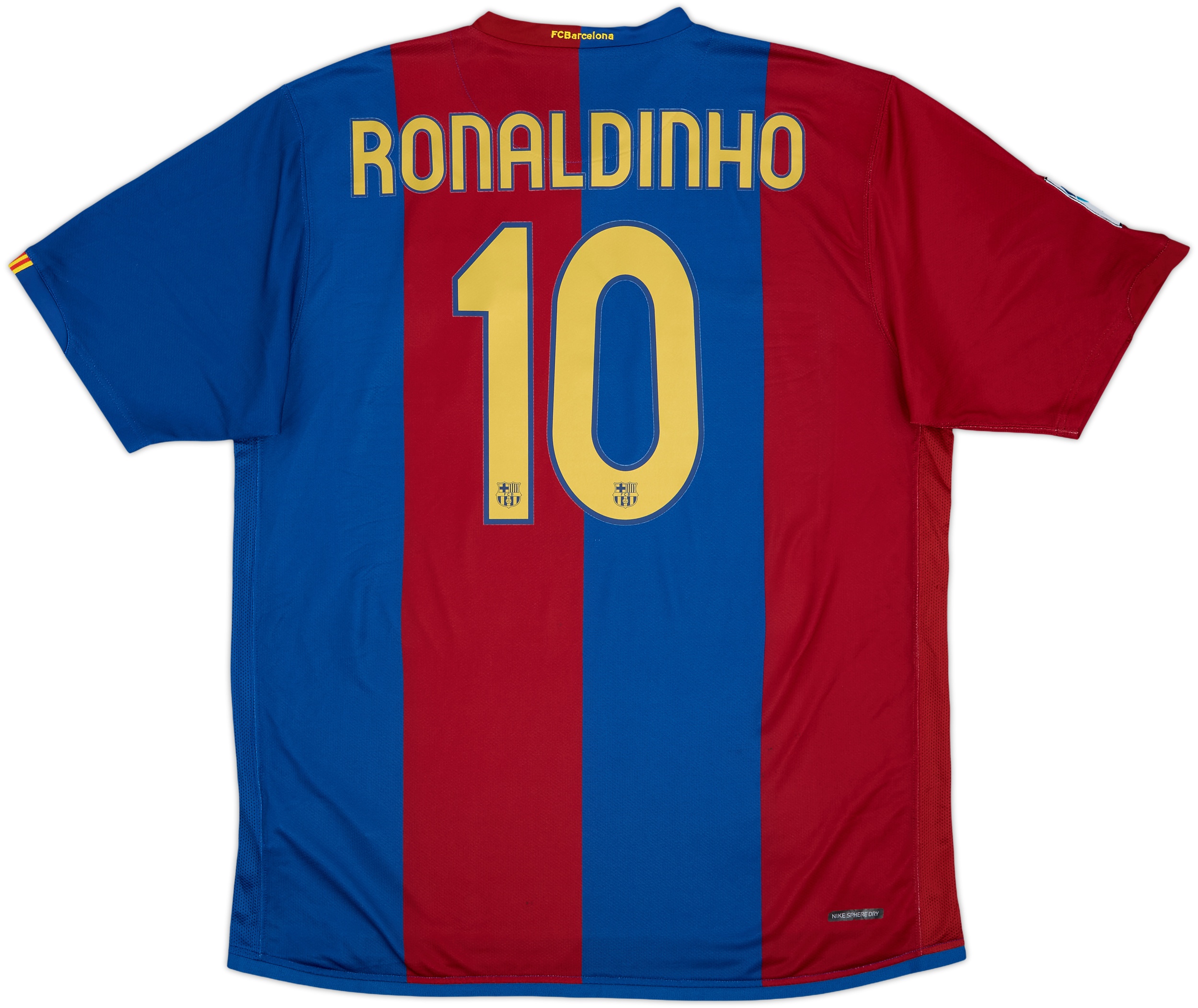 2006-07 Barcelona Home Shirt Ronaldinho #10 - 9/10 - (XL)