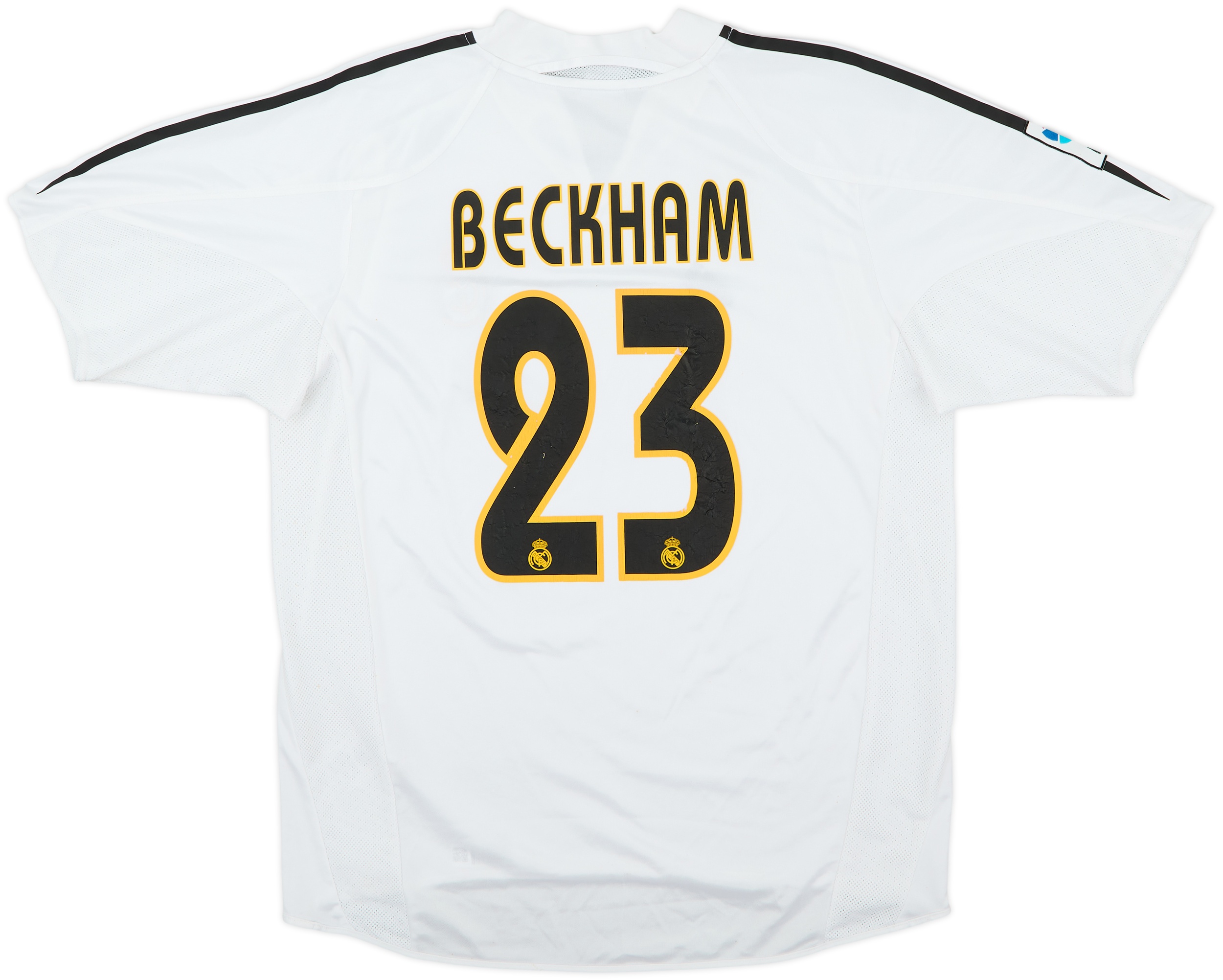 レアル・マドリード BECKHAM 23番 シャツ 2004-05 Real Madrid Home Shirt Beckham #23 - 6/10 - (M)