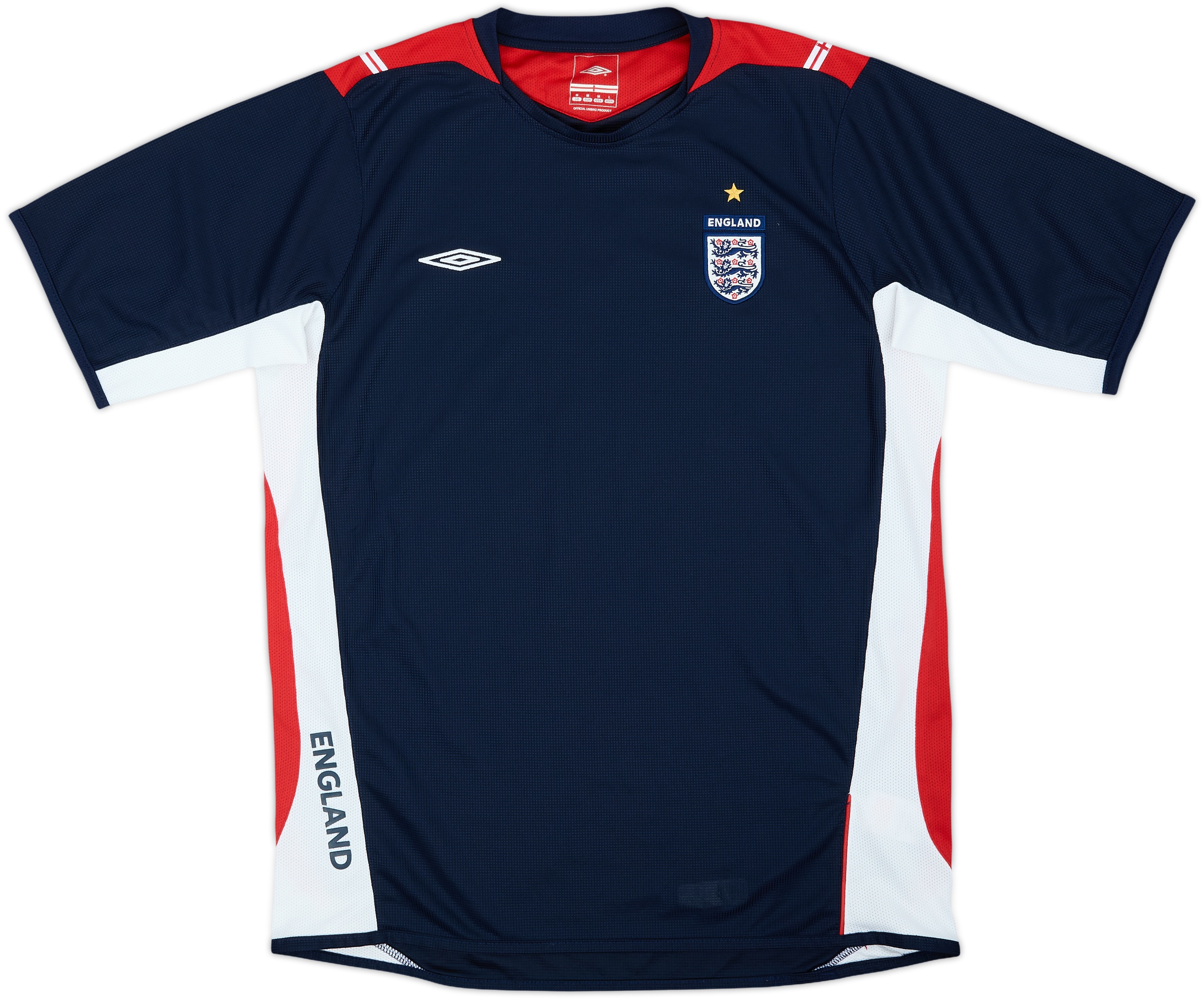 umbro England サッカーユニフォーム 2004-05 England Umbro Training Shirt - 10/10 - (M)