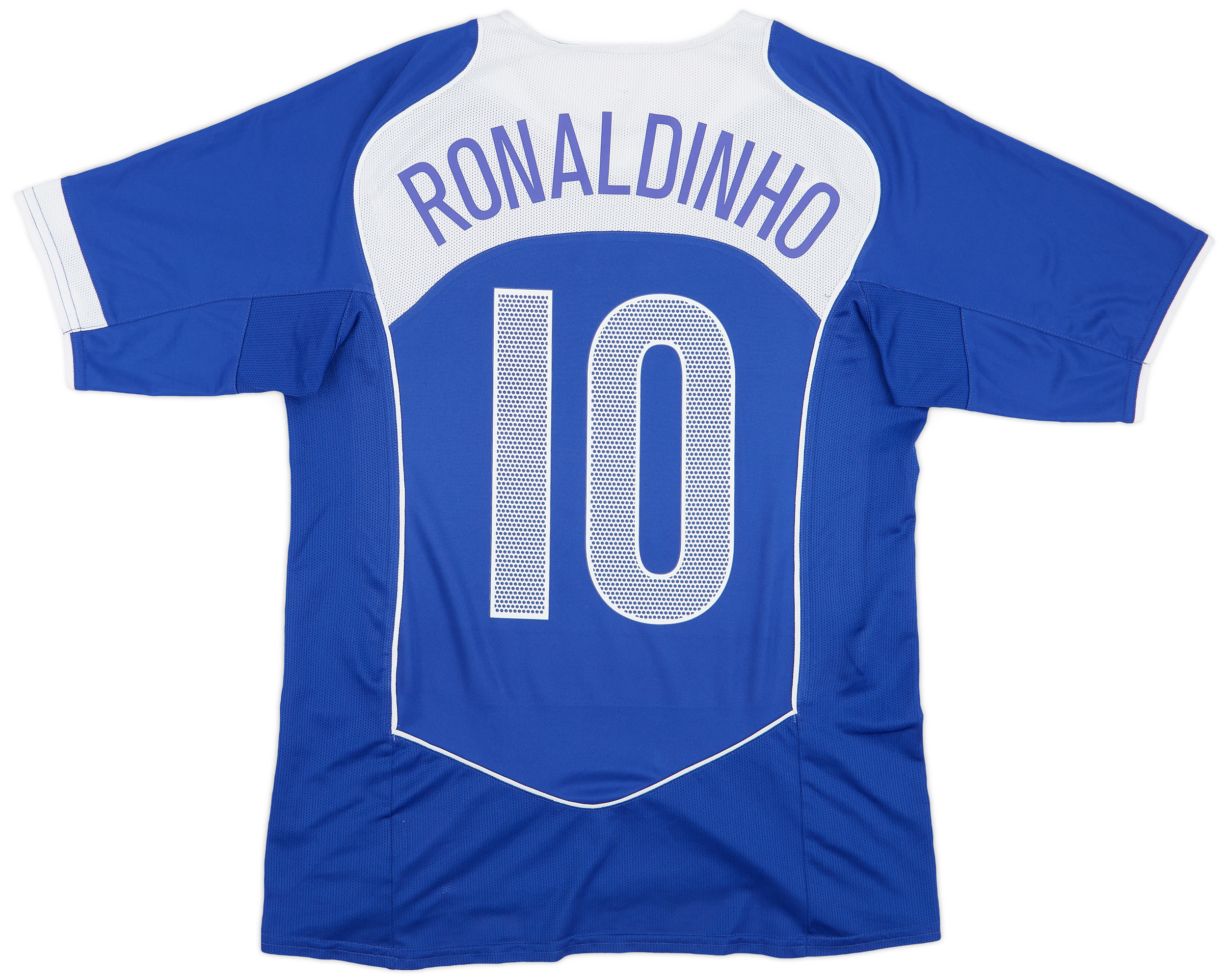 2004-06 Brazil Away Shirt Ronaldinho #10 - 8/10 - (M)