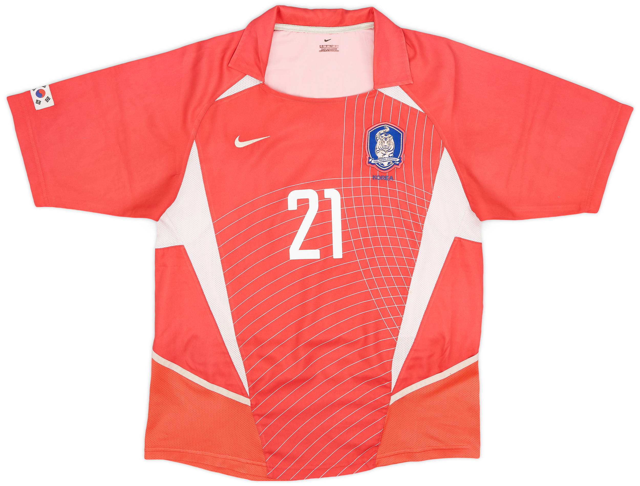 2002-03 South Korea Home Shirt J.S.Park #21 - 8/10 - (S)