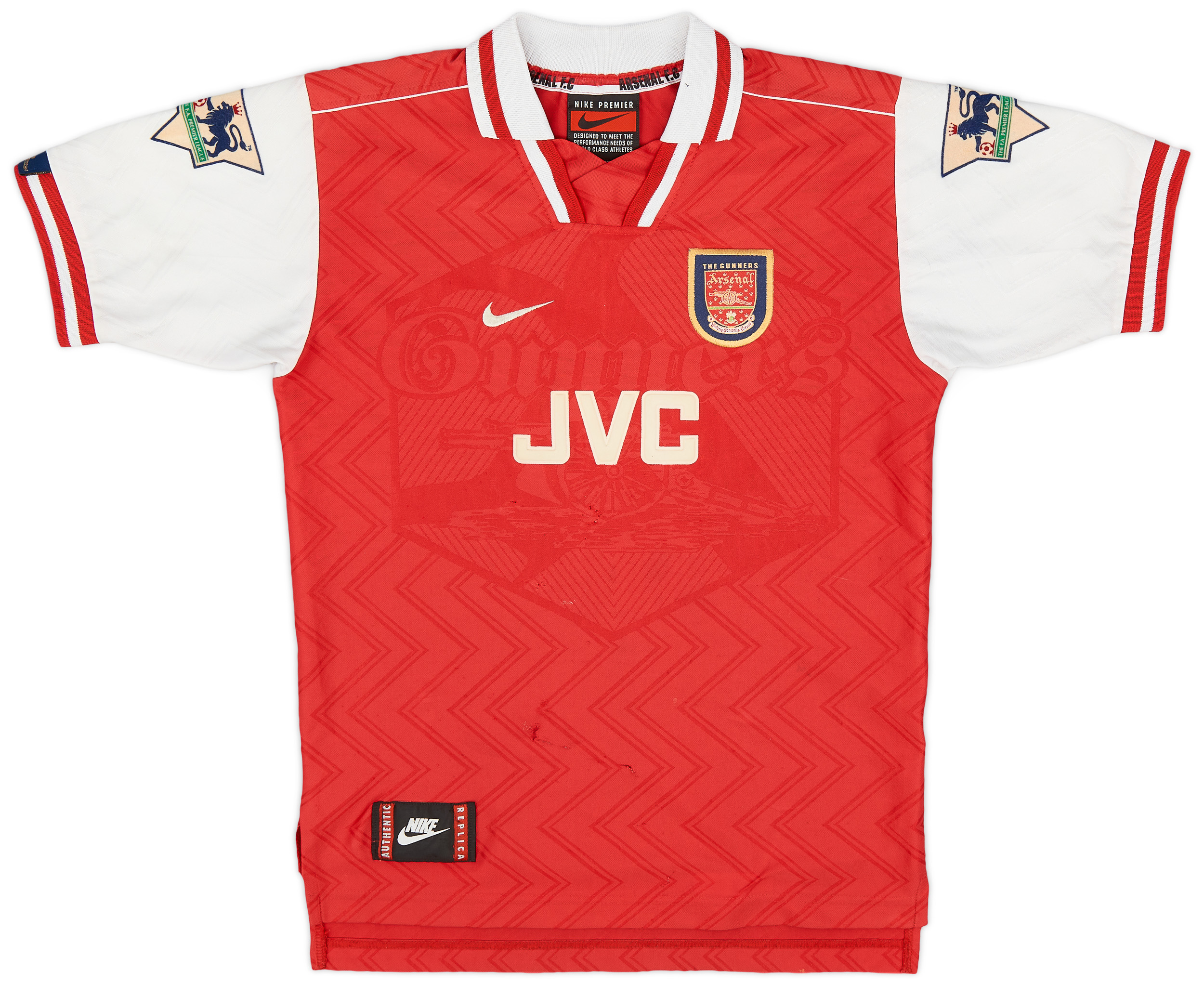 arsenal 95 96 home shirt